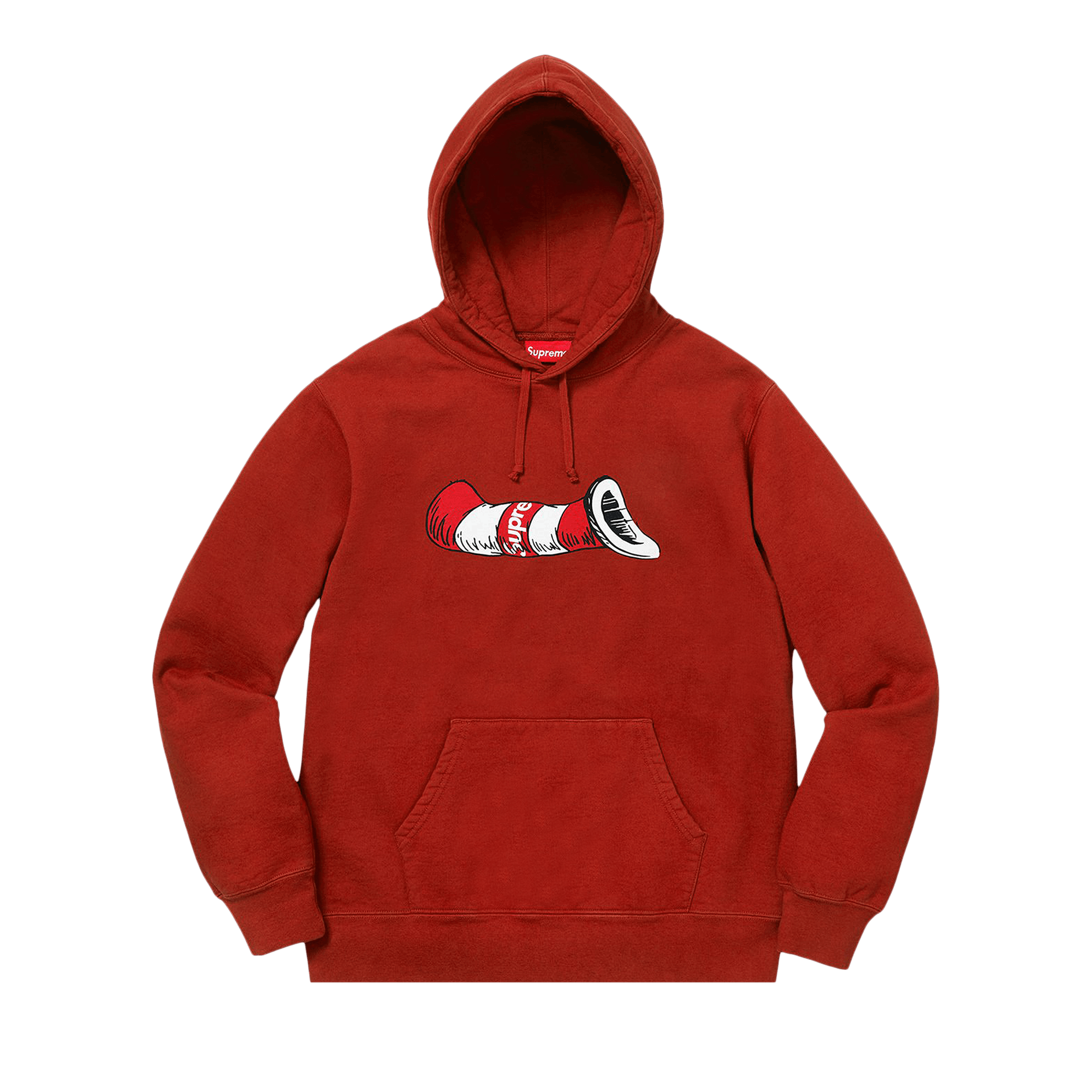 Supreme Cat in the Hat Hooded Sweatshirt 'Rust'