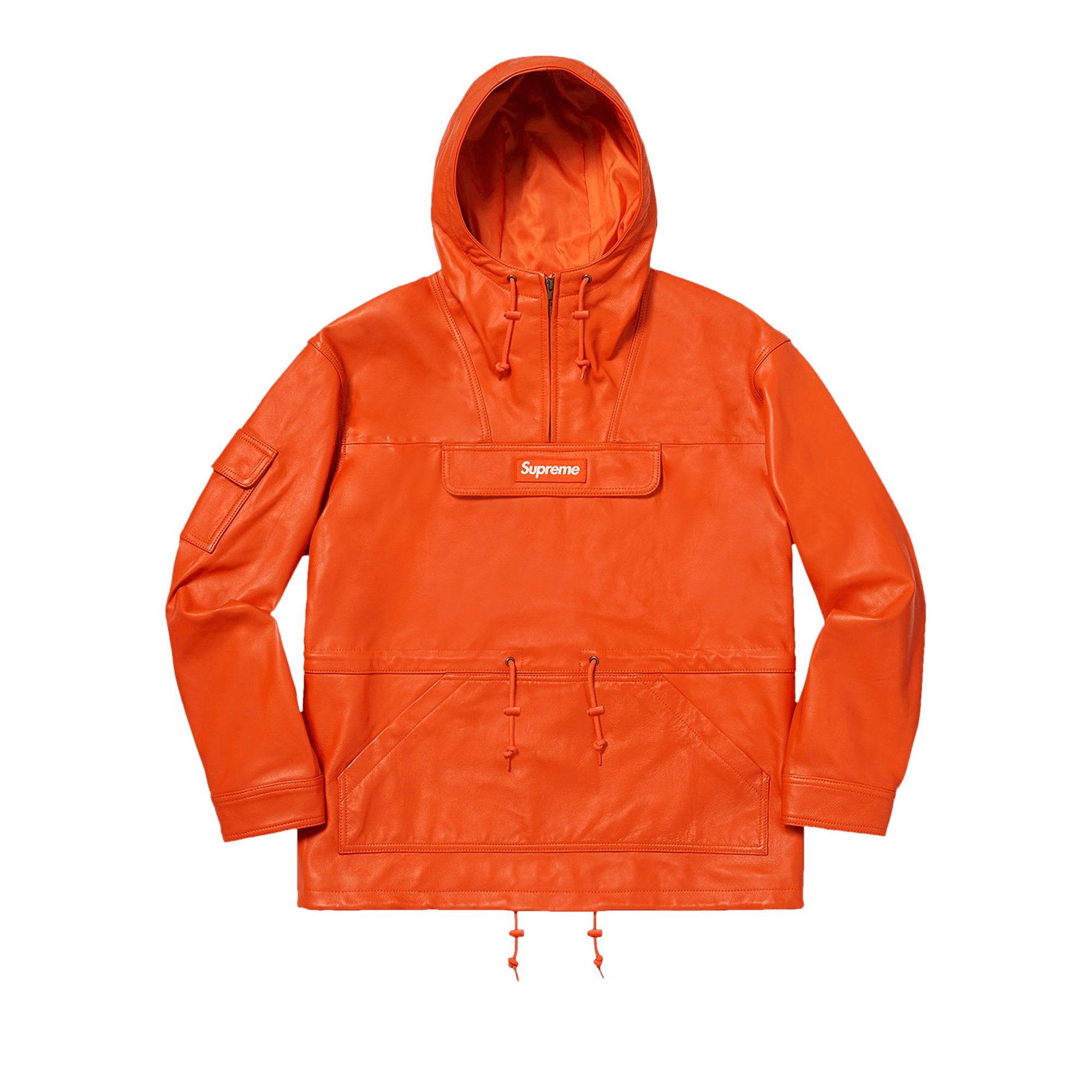 Supreme Leather Anorak 'Orange'