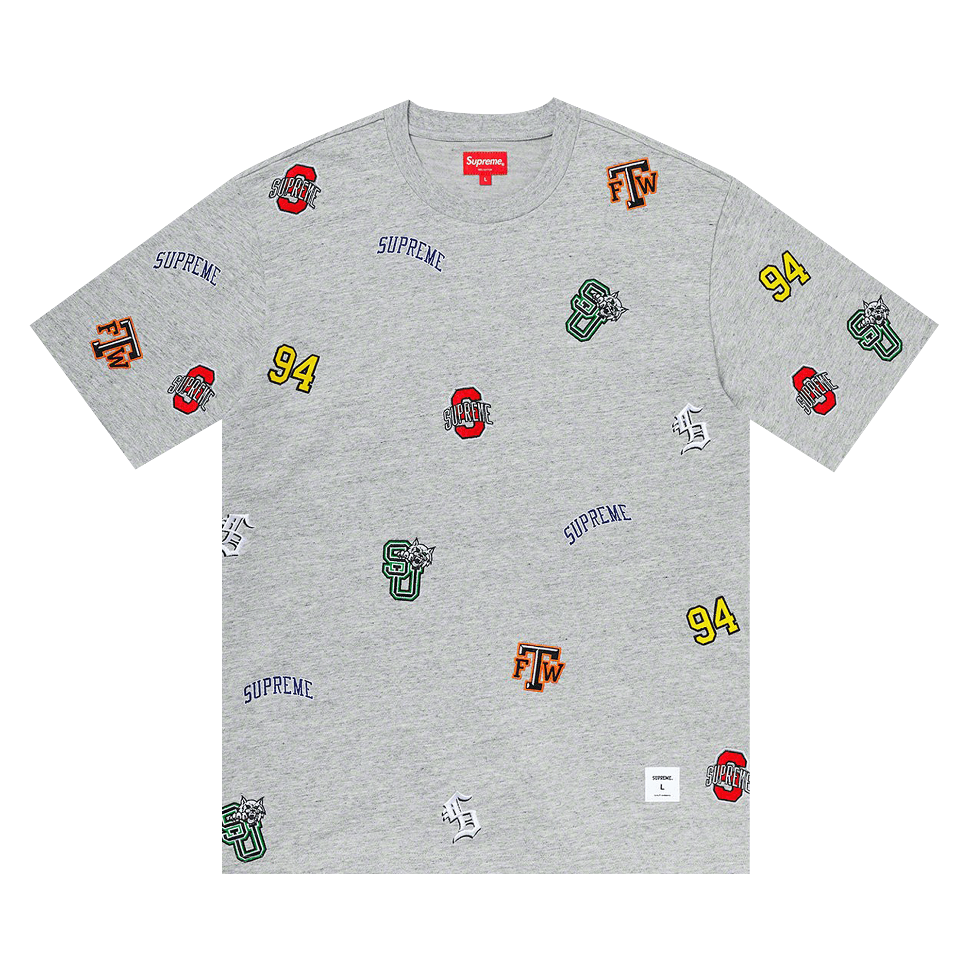 Supreme University Short-Sleeve Top 'Heather Grey'