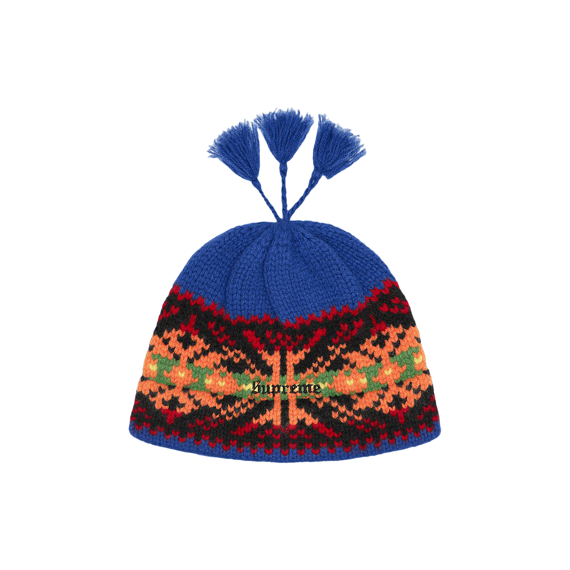Supreme Tassel Beanie 'Royal'