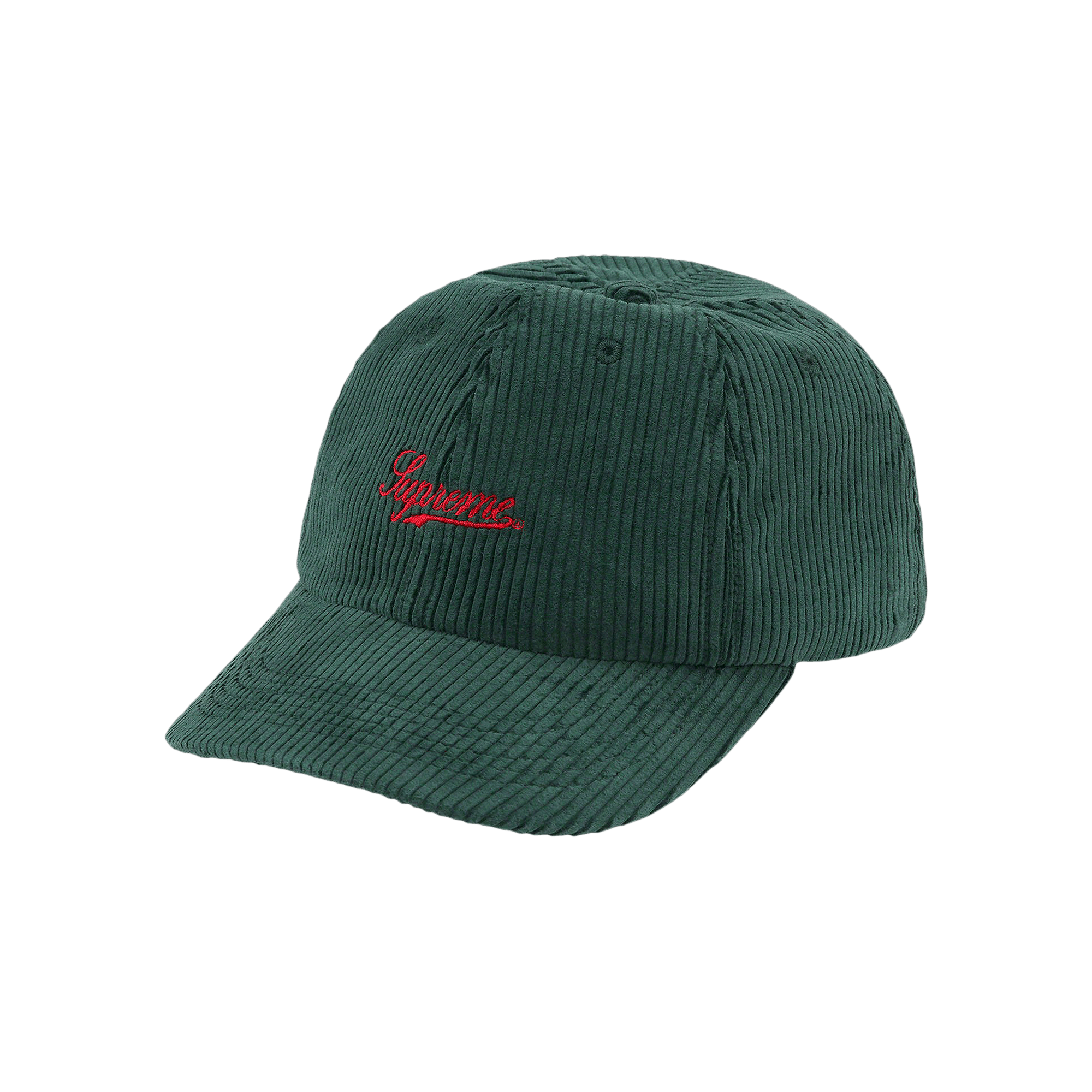 Supreme Script Corduroy 6-Panel 'Green'