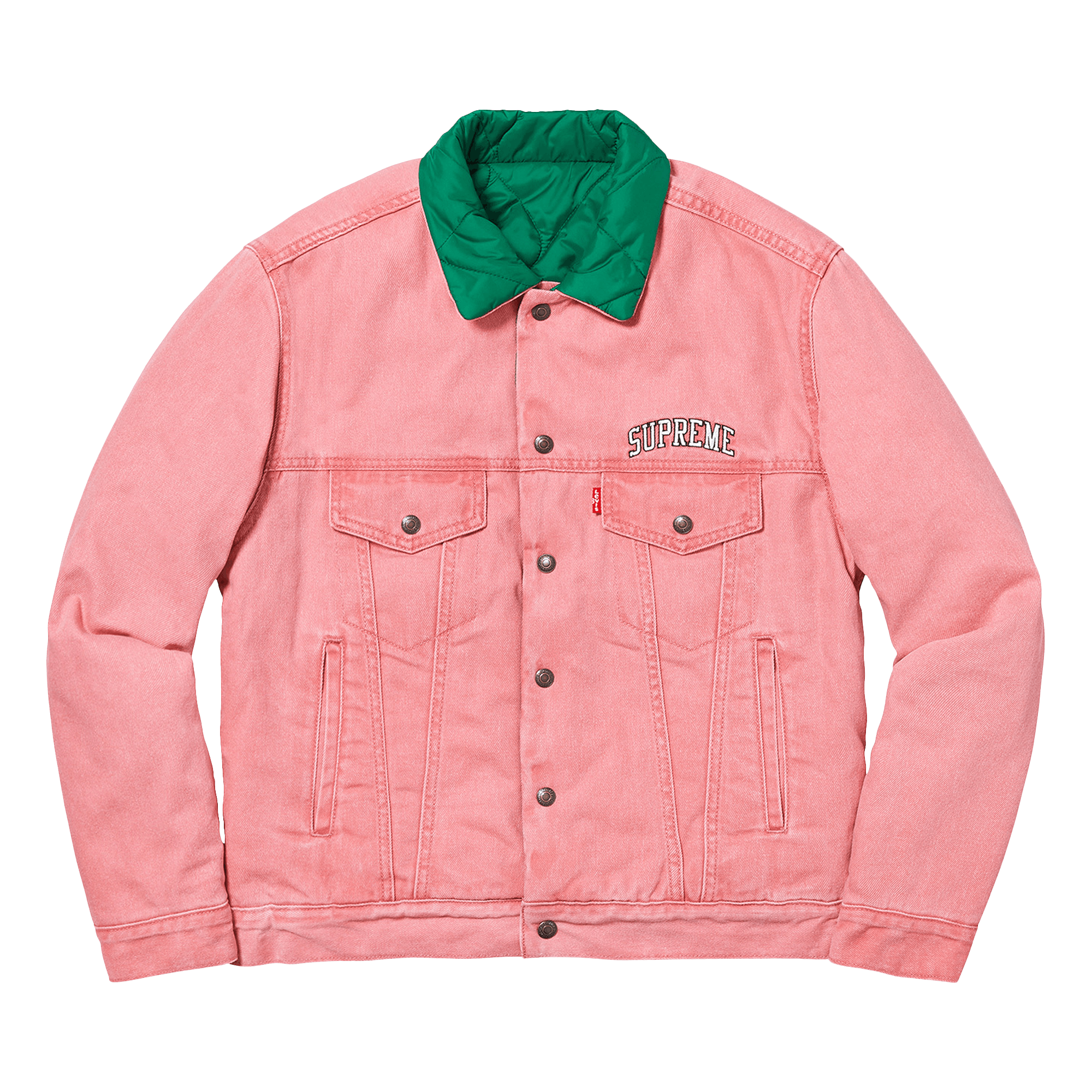 Supreme x Levi's Quilted Reversible Trucker 'Pink'