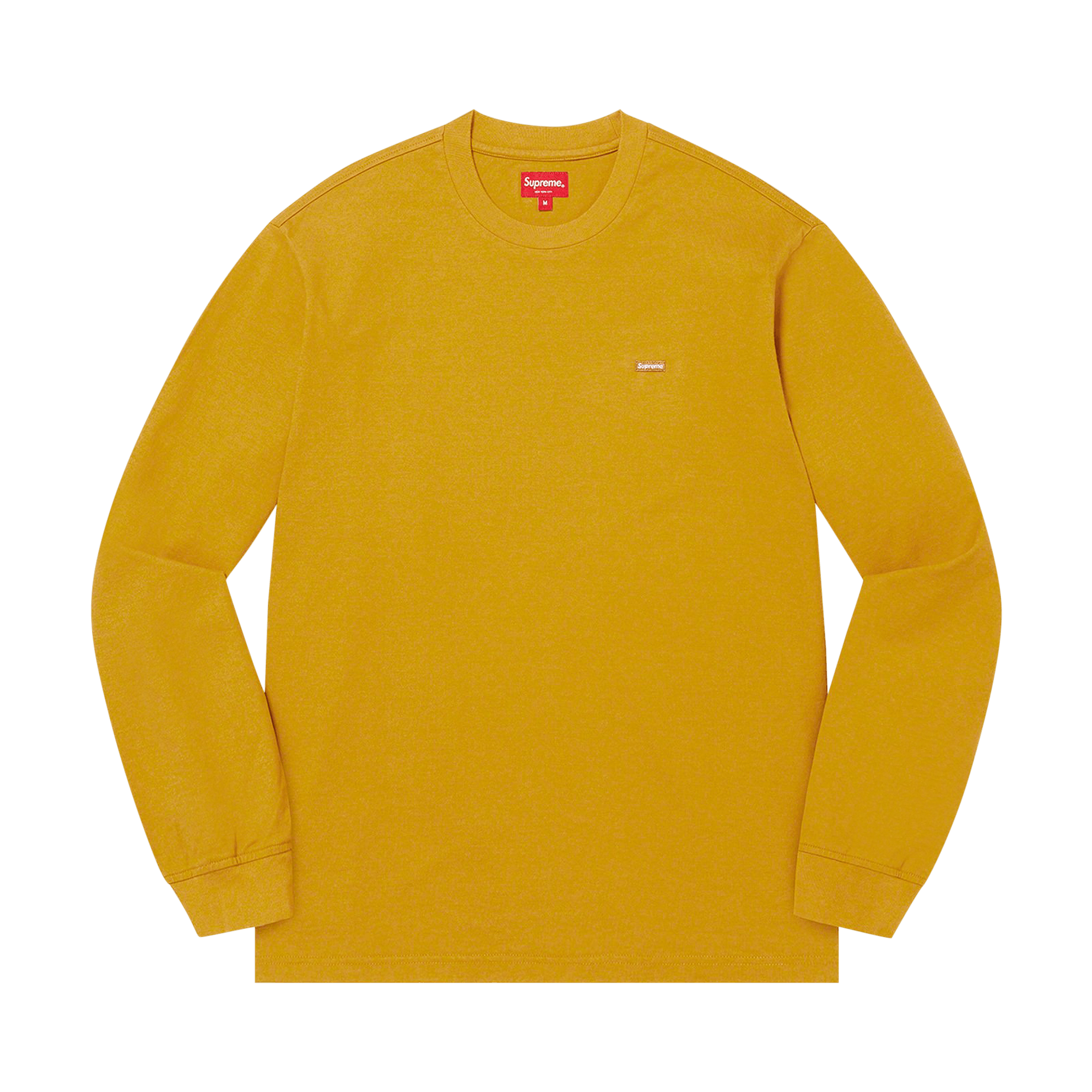 Supreme Small Box Long-Sleeve Tee 'Dark Yellow'