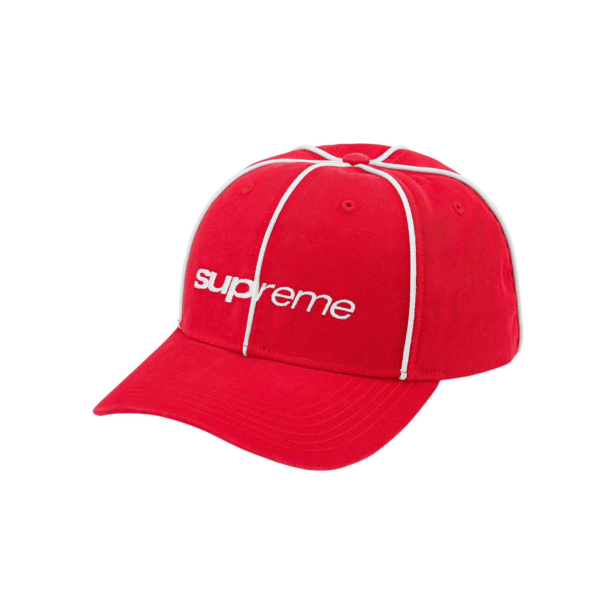 Supreme Piping 6-Panel 'Red'