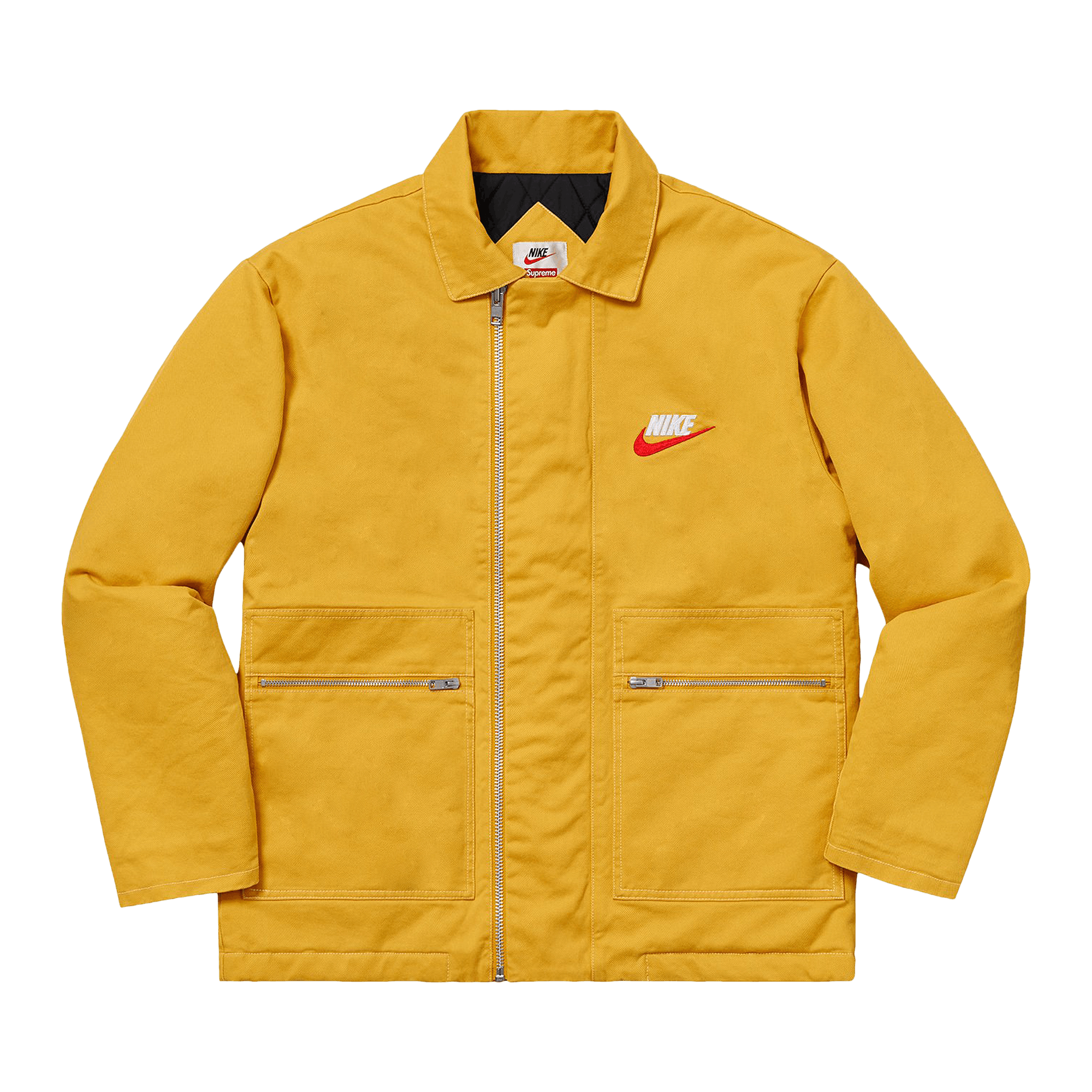 Supreme x Nike Double Zip Quilted Work Jacket 'Mustard'