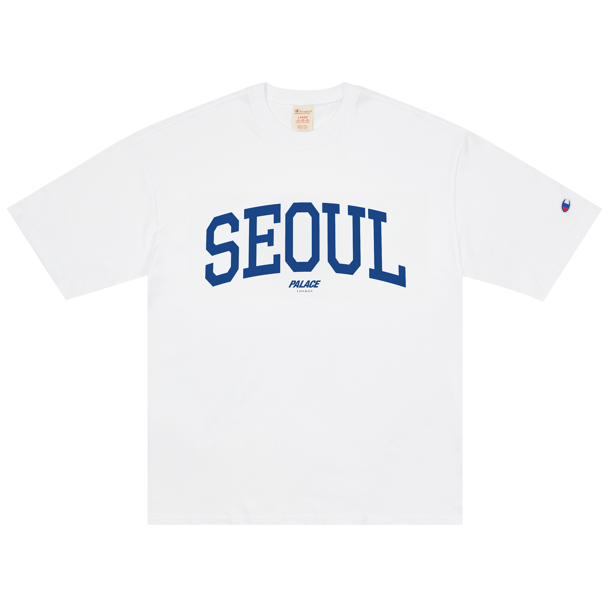 Palace Champion Shop T-Shirt Seoul 'White'