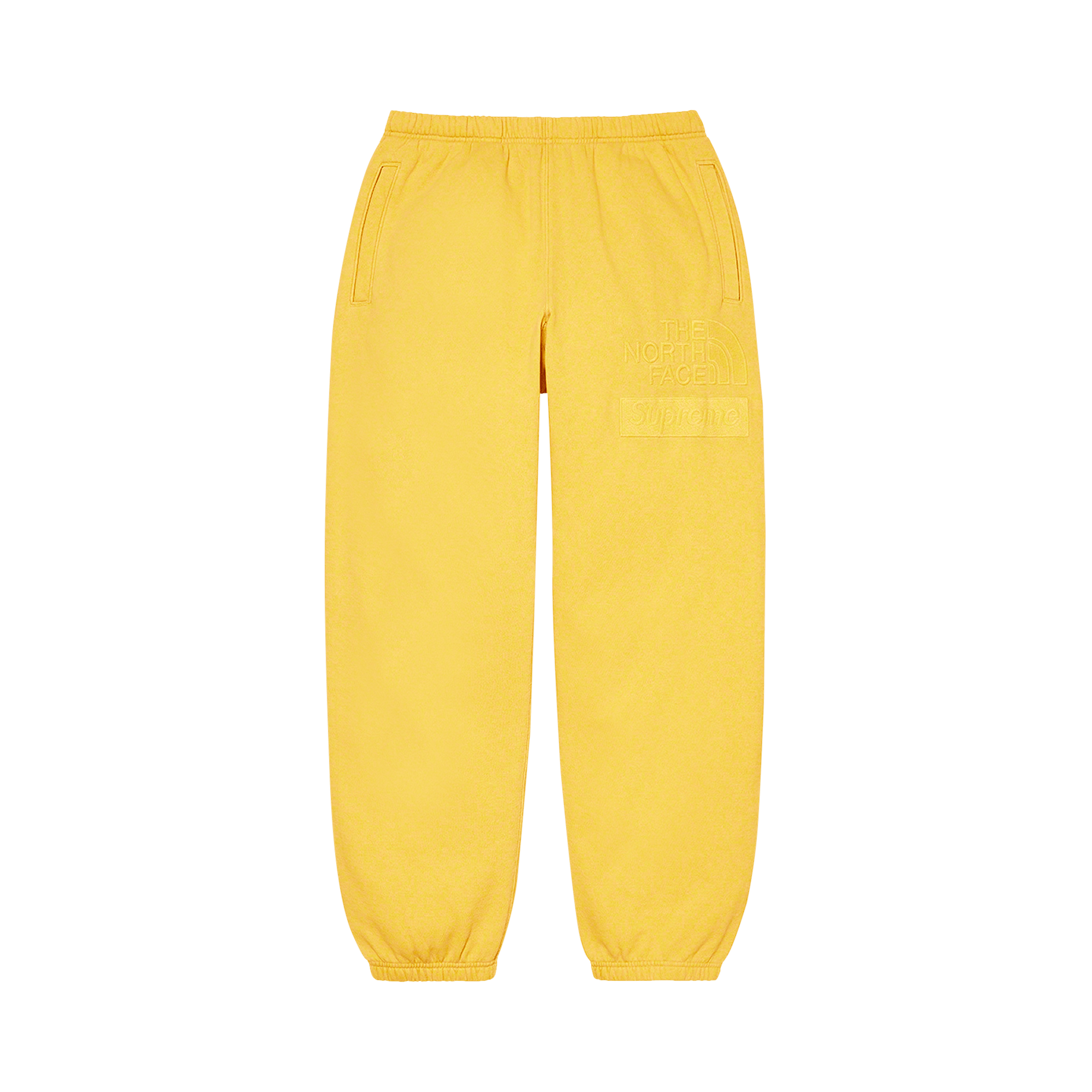 Supreme x The North Face Pigment Printed Sweatpant 'Yellow'