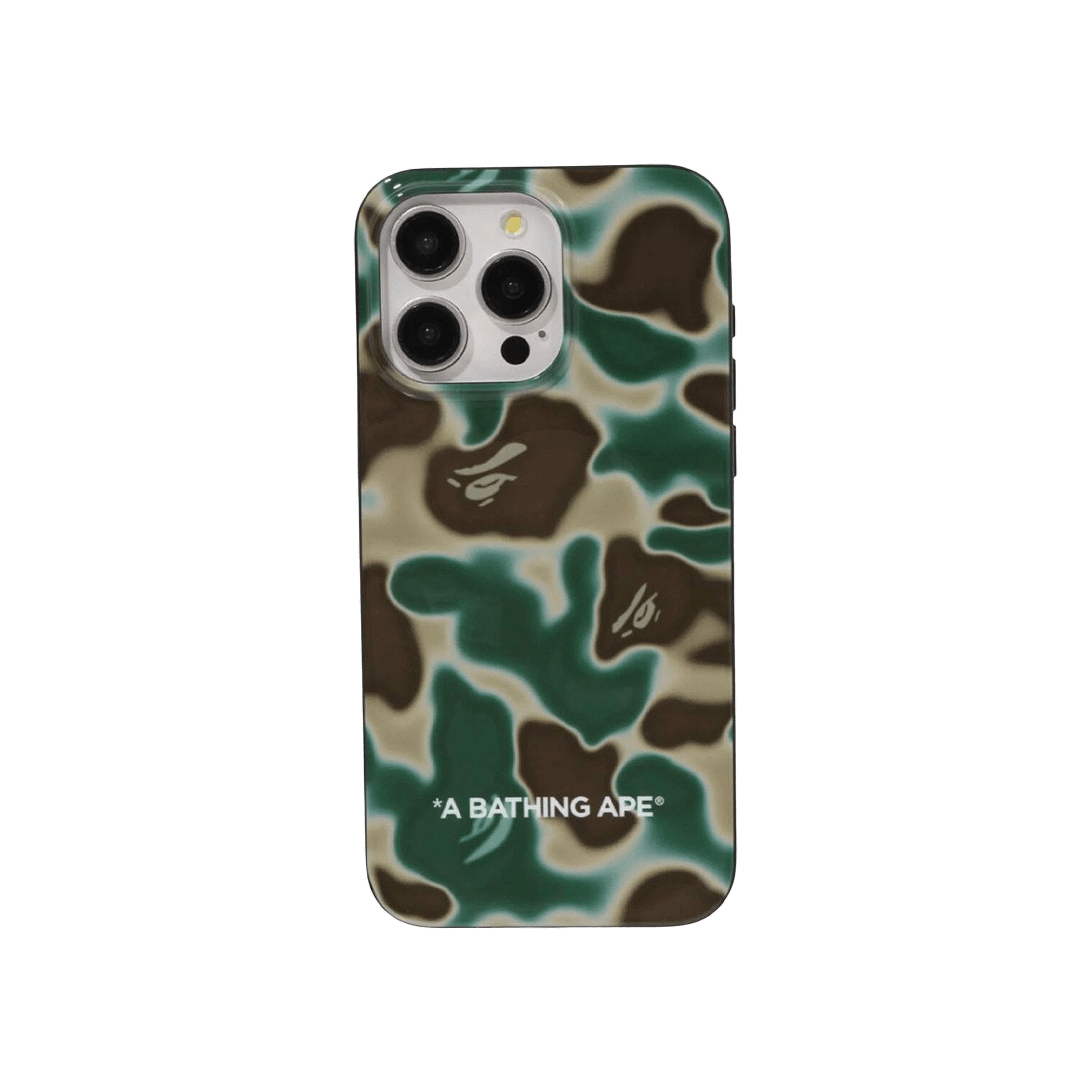 BAPE Liquid Camo iPhone 15 Pro Max Case 'Olive Drab'