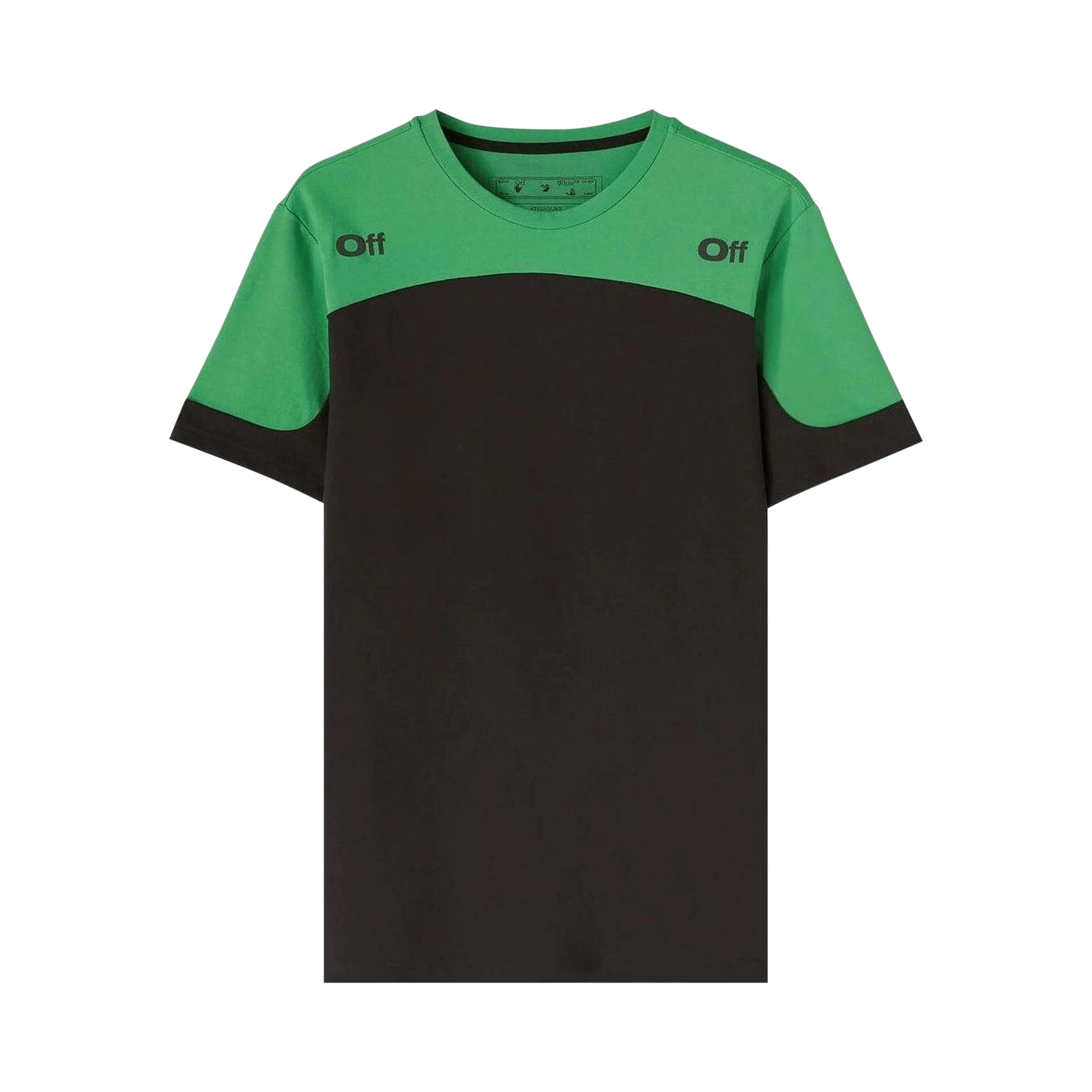 Off-White Diag Outline Block T-Shirt 'Black/Green'