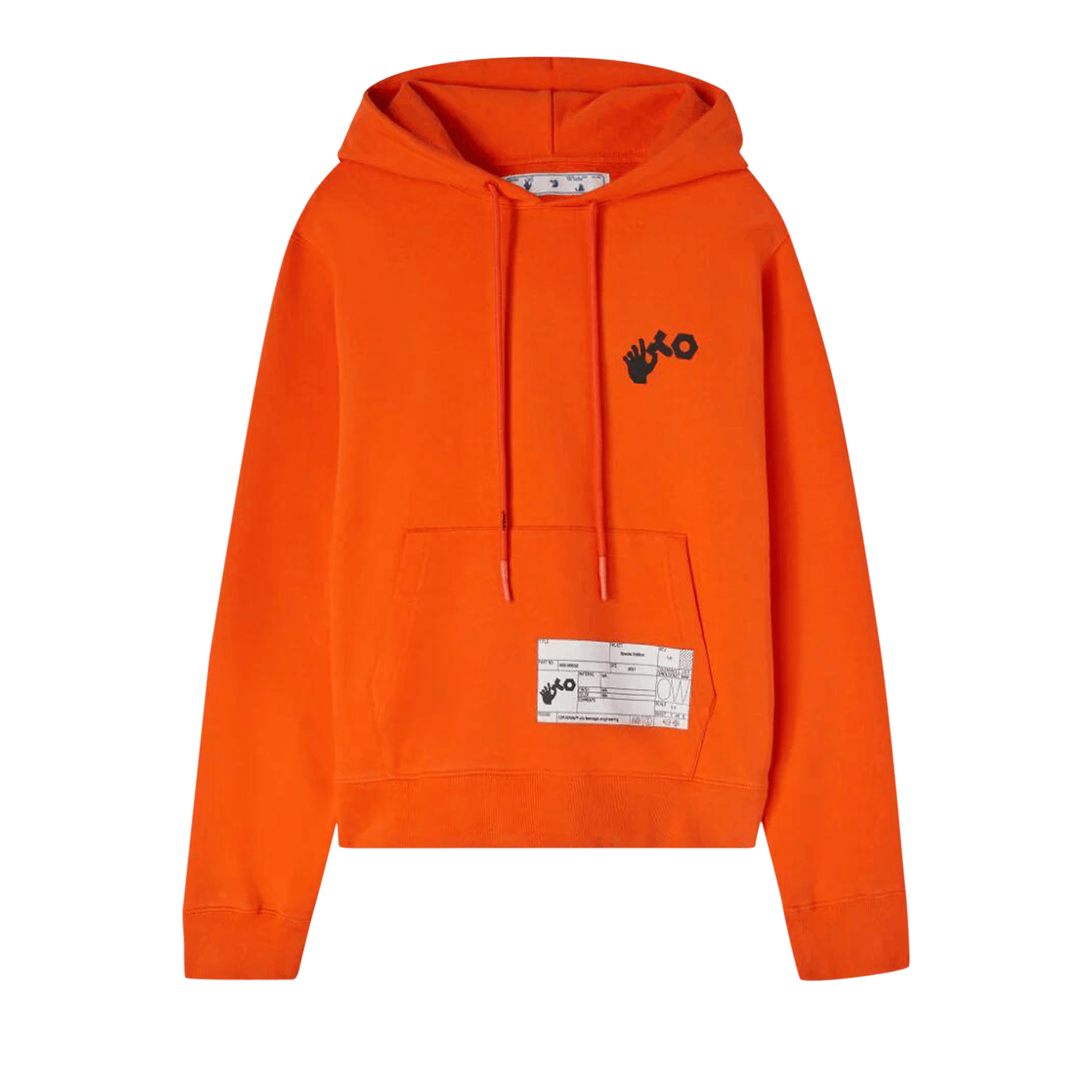 Off-White x Teenage Engineering Crossover Logo Hoodie 'Orange'