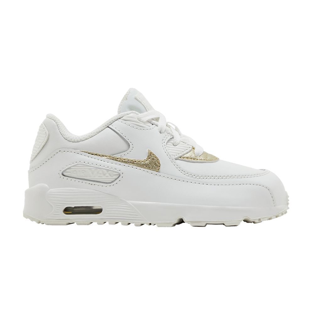 Nike Air Max 90 Leather TD 'White Metallic Gold Star'