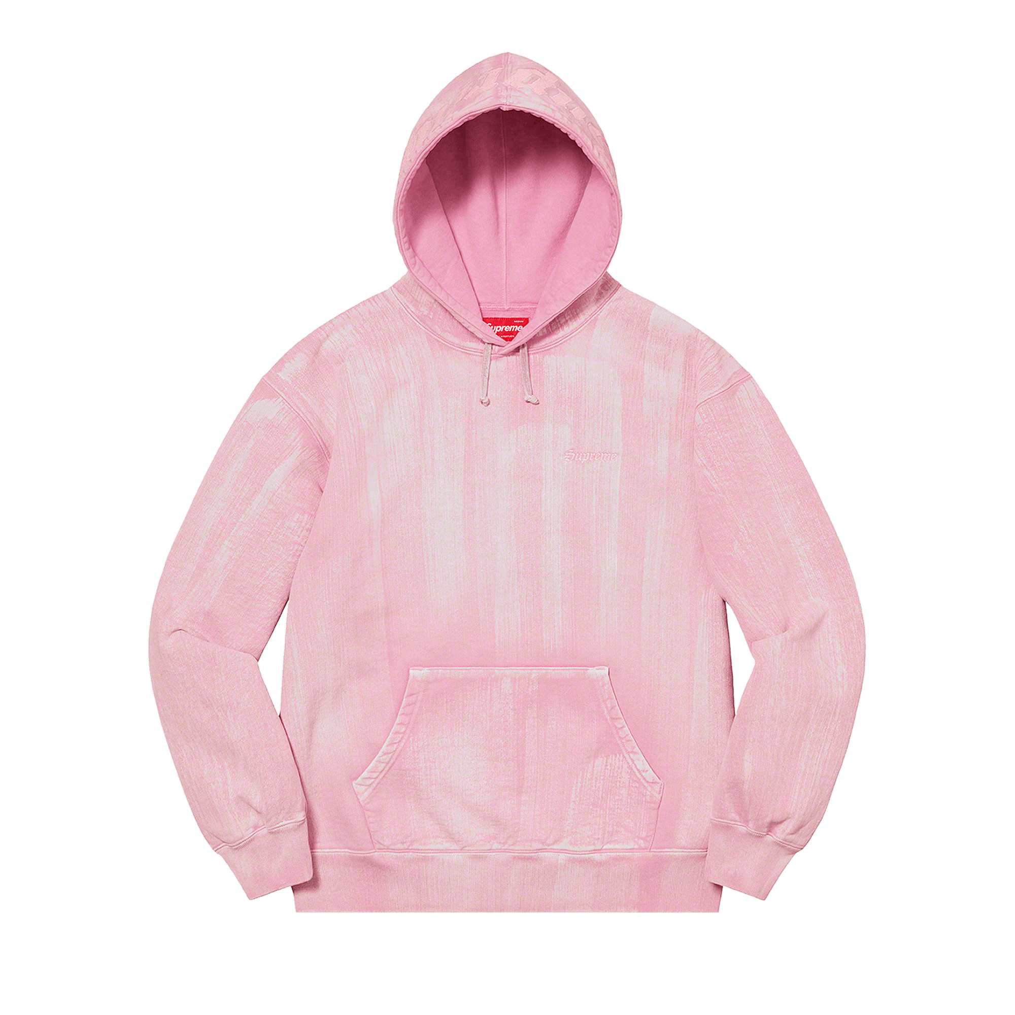 Supreme Brush Stroke Hooded Sweatshirt 'Pink'