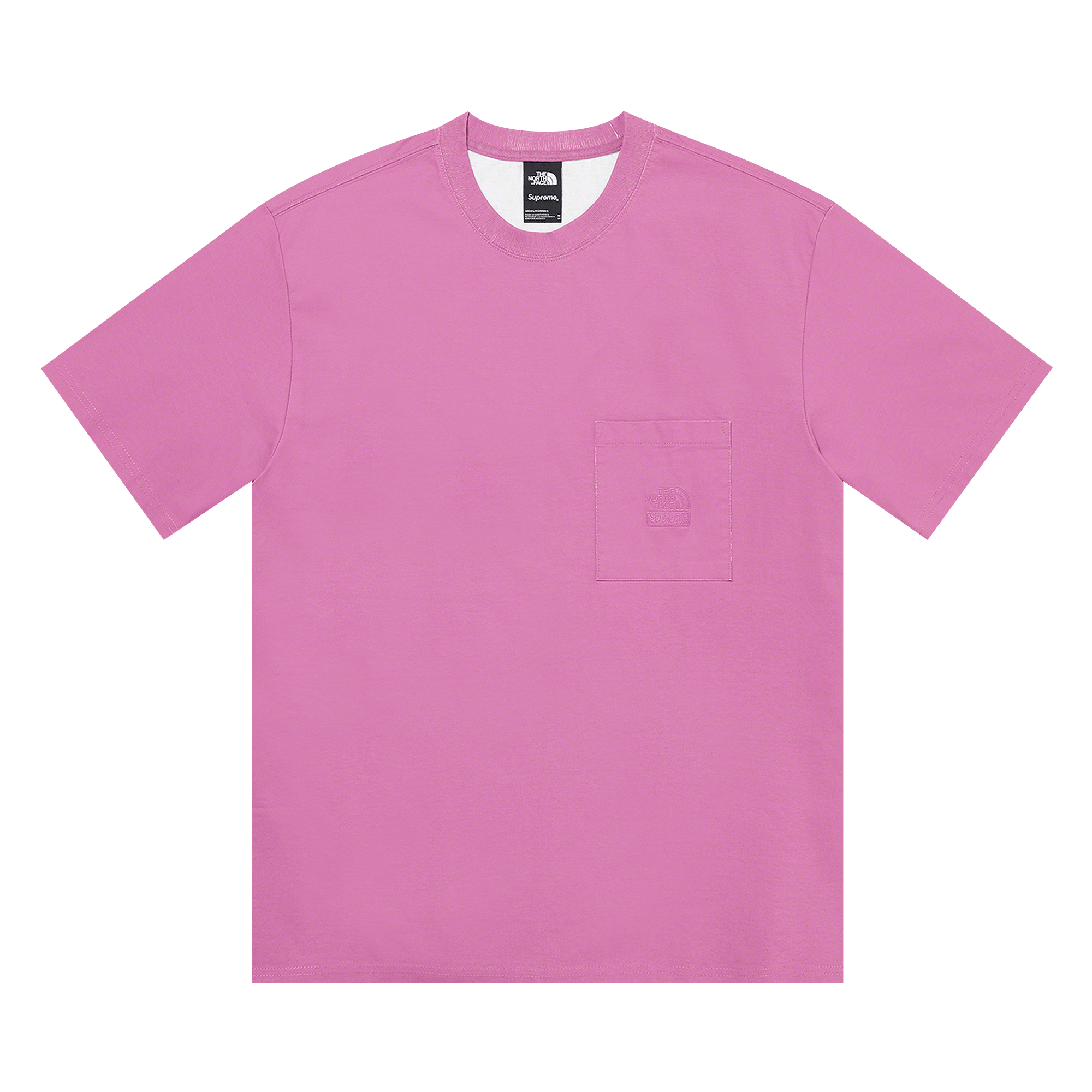 Supreme x The North Face Pigment Printed Pocket Tee 'Pink'