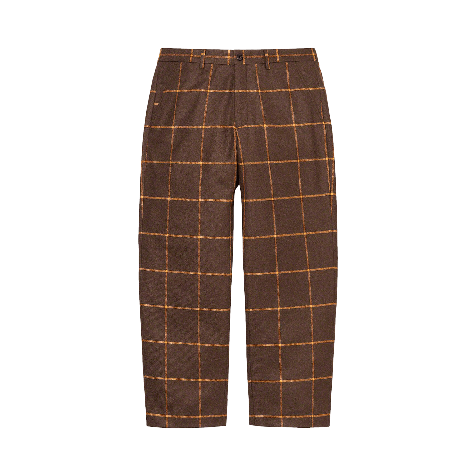 Supreme Windowpane Wool Trouser 'Brown'
