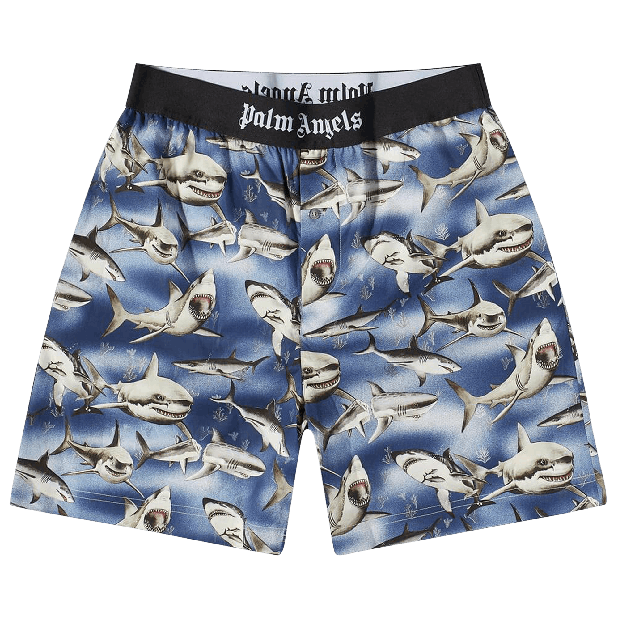 Palm Angels Sharks Easy Shorts 'Blue Black'