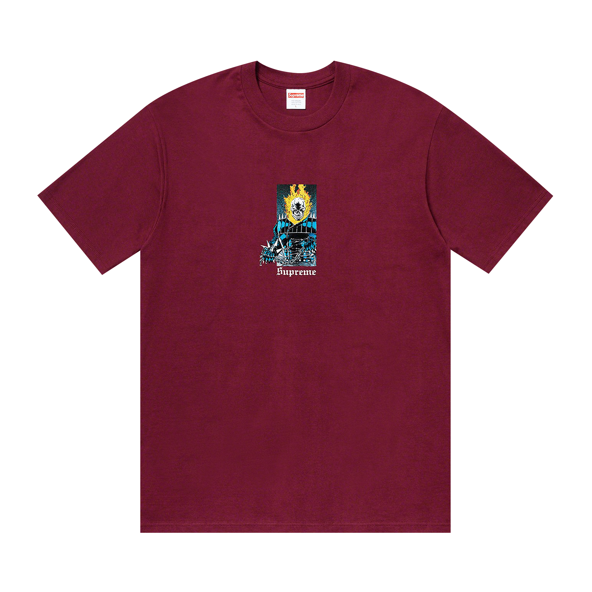 Supreme Ghost Rider Tee 'Burgundy'