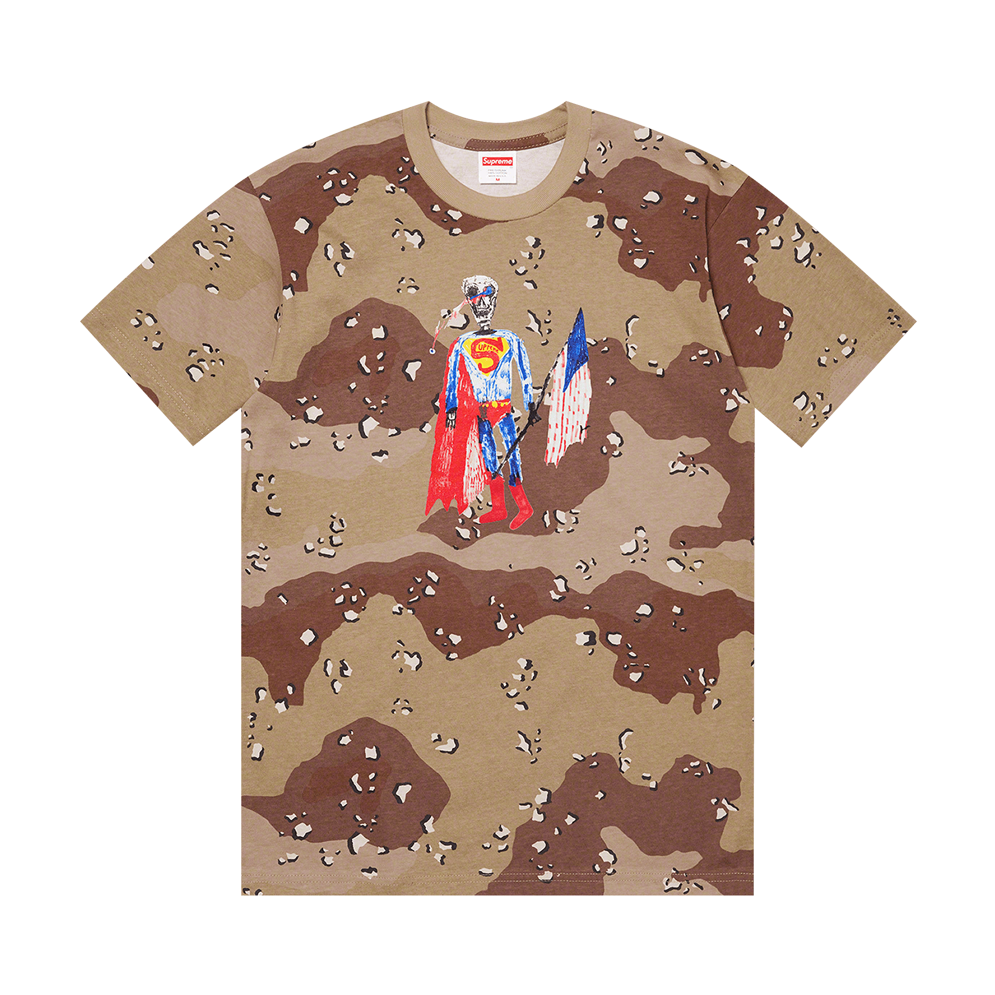 Supreme Skeleton Tee 'Chocolate Chip Camo'
