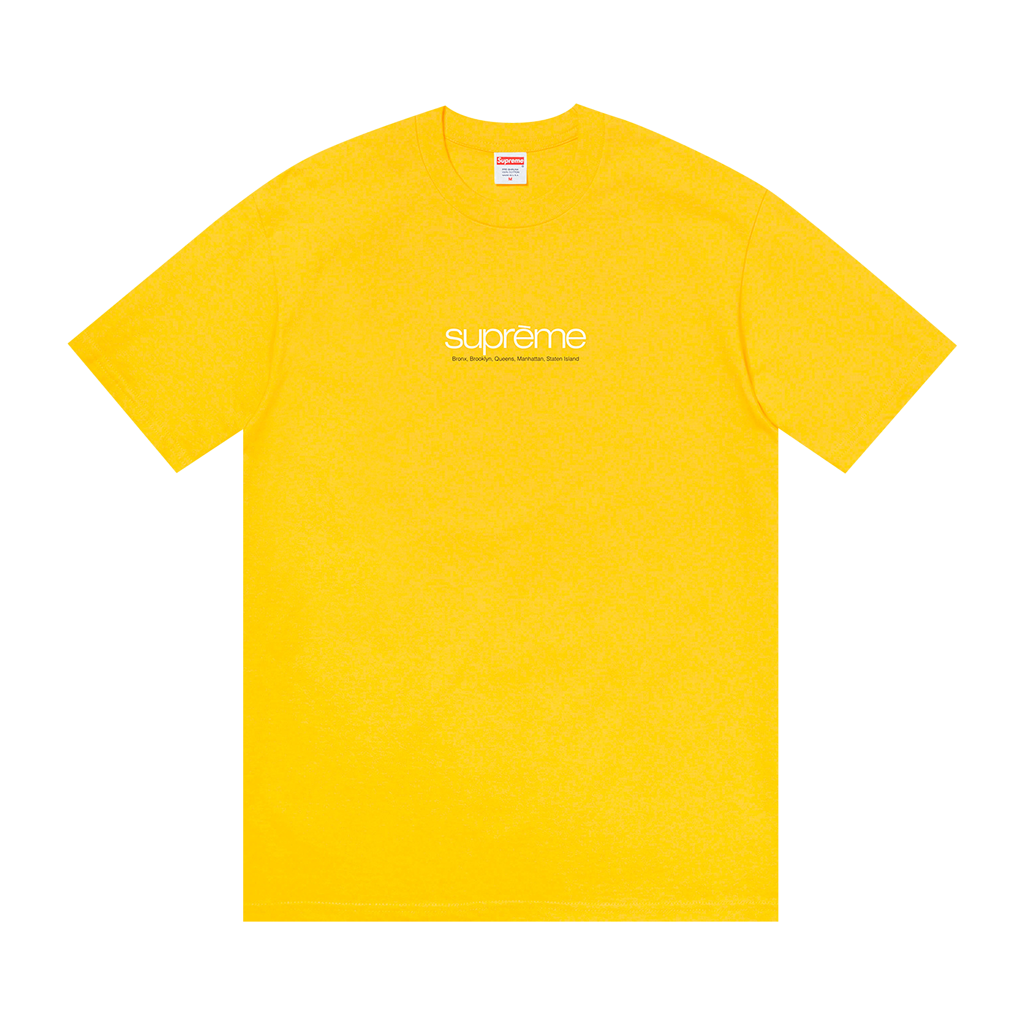 Supreme Five Boroughs Tee 'Yellow'