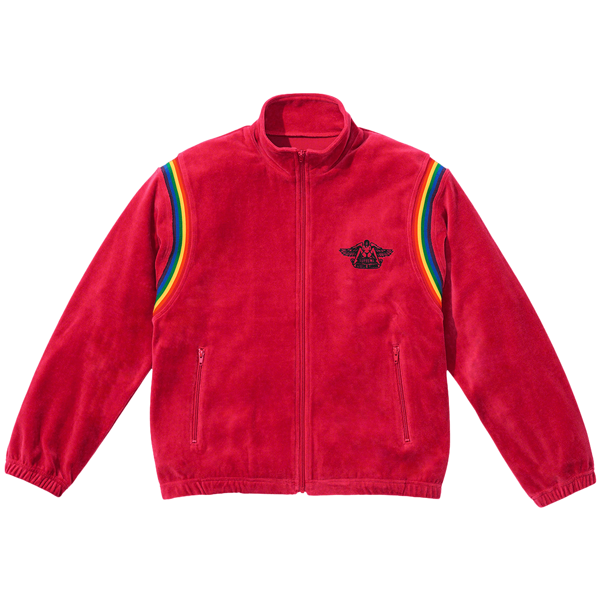 Supreme x Hysteric Glamour Velour Track Jacket 'Dusty Red'
