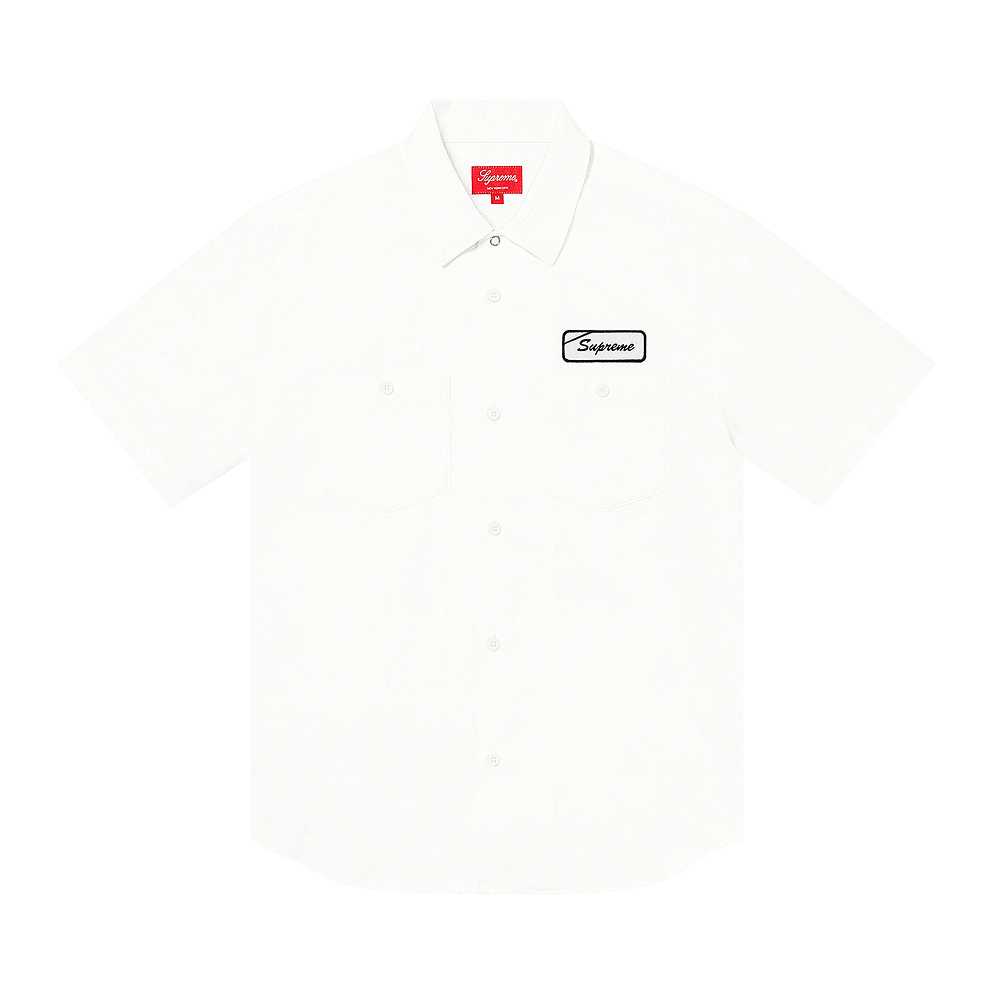 Supreme Dog Short-Sleeve Work Shirt 'White'
