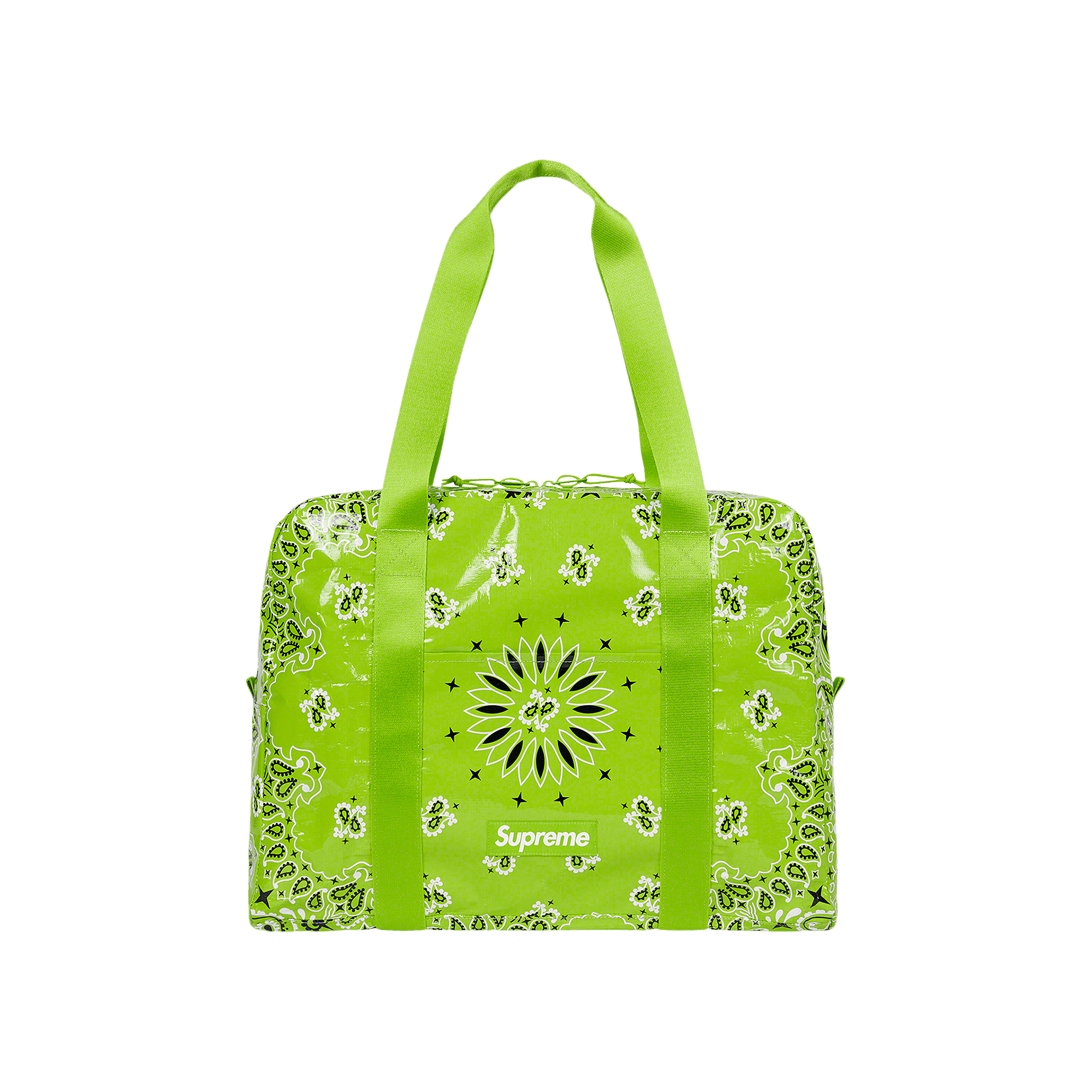 Supreme Bandana Tarp Small Duffle Bag 'Bright Green'
