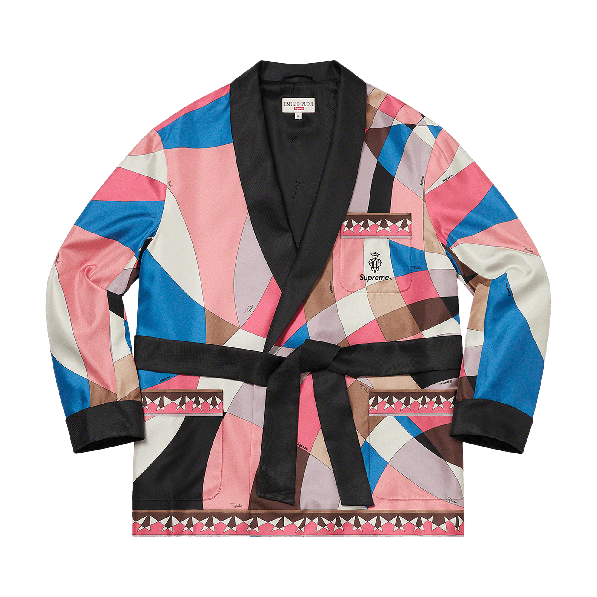 Supreme x Emilio Pucci Silk Smoking Jacket 'Dusty Pink'