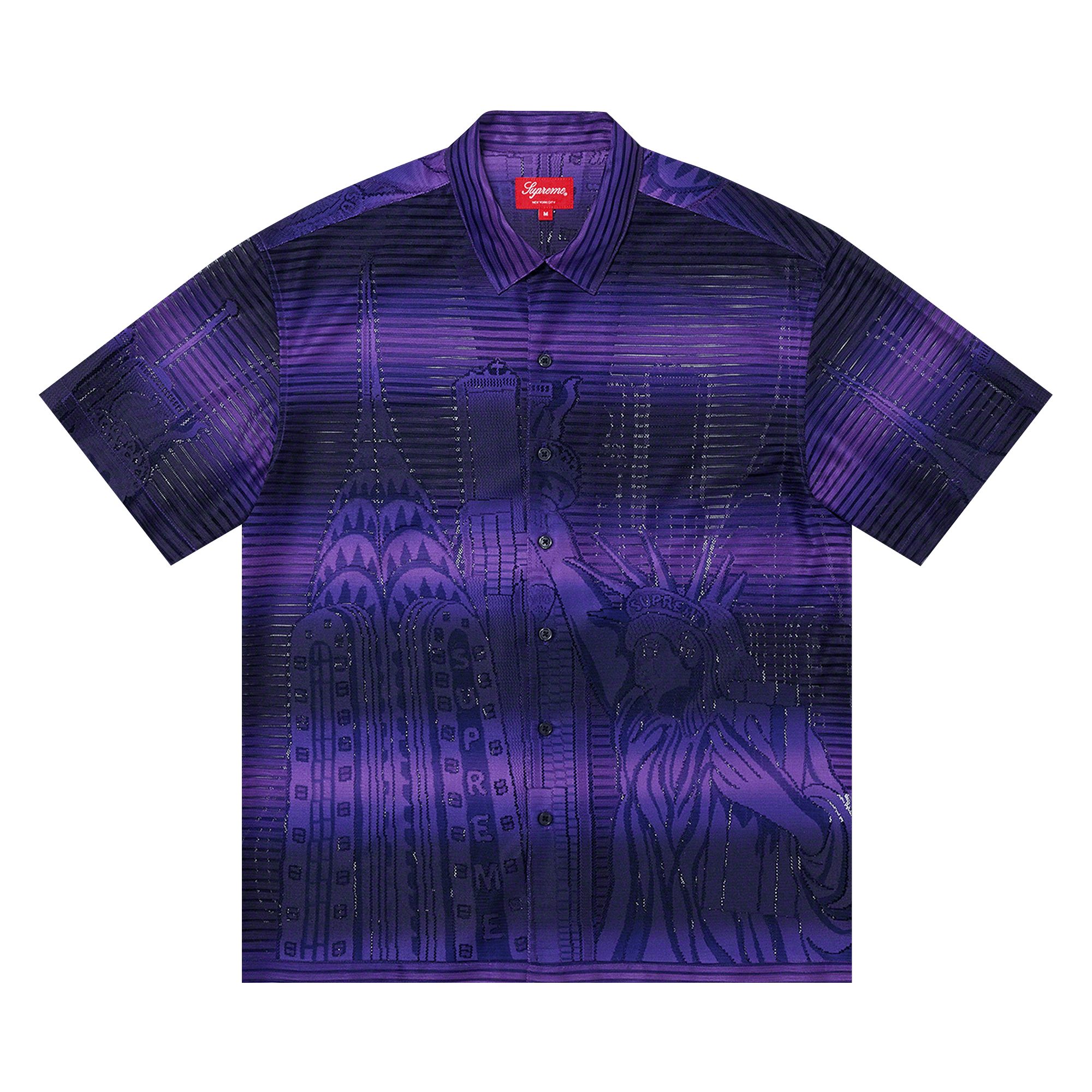 Supreme Liberty Lace Short-Sleeve Shirt 'Purple'