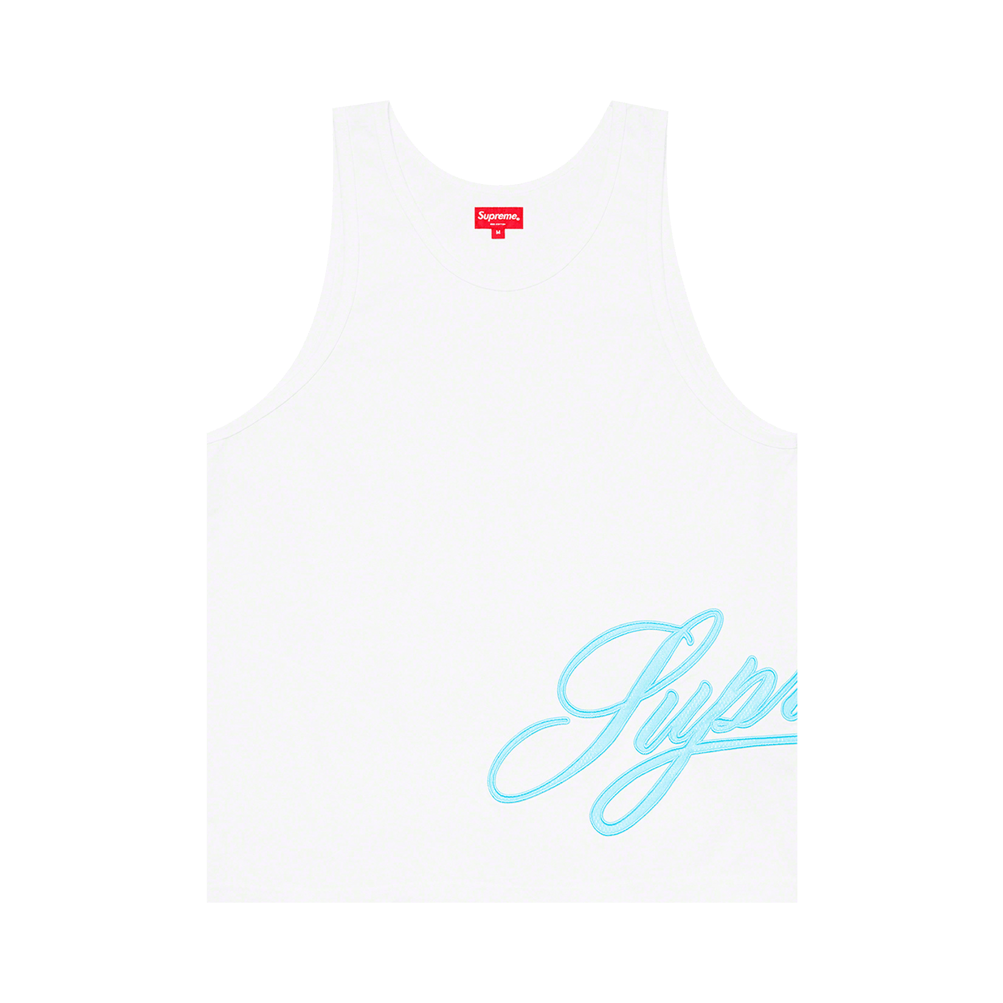 Supreme Mesh Script Tank Top 'White'