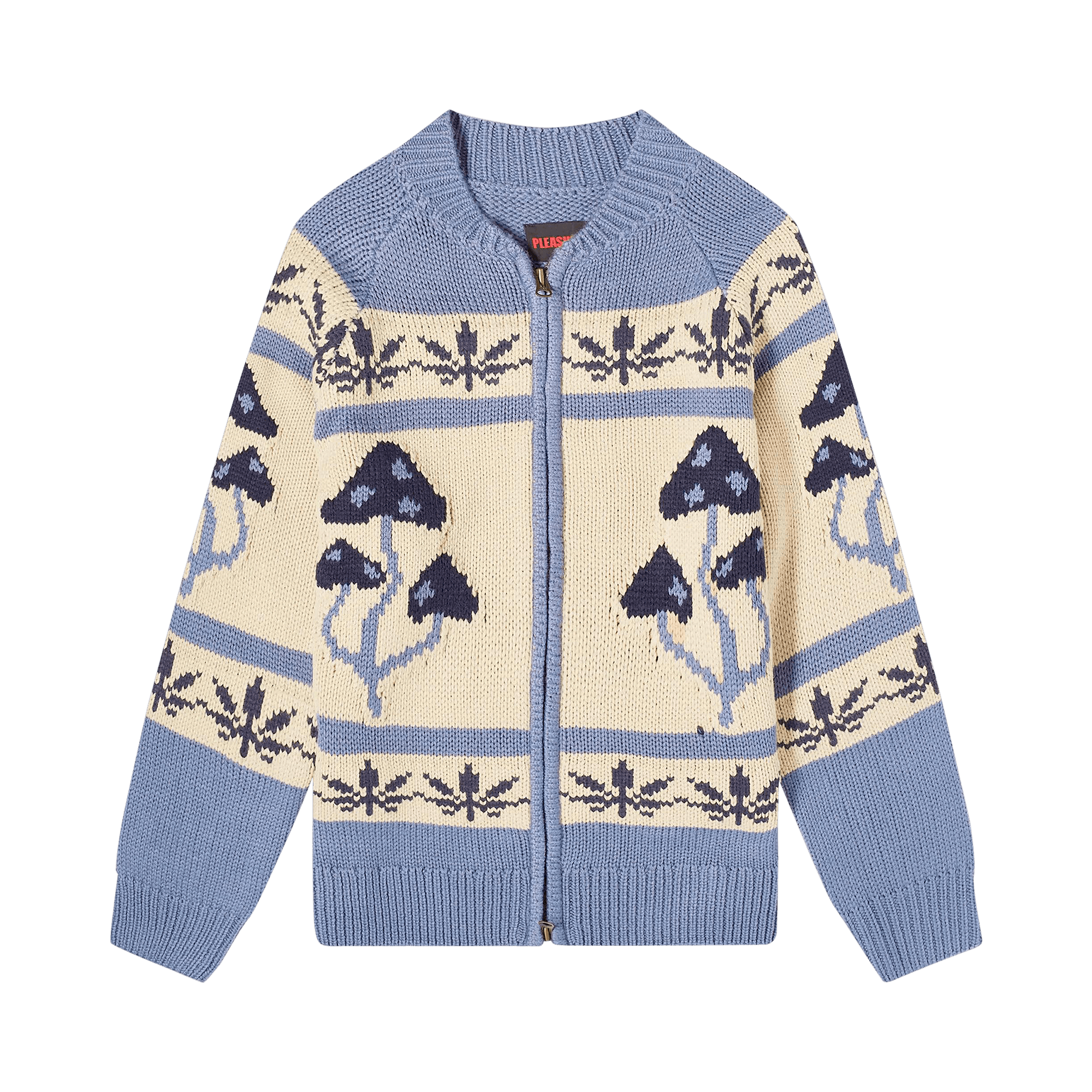 Pleasures Room Zip Cardigan 'Slate'