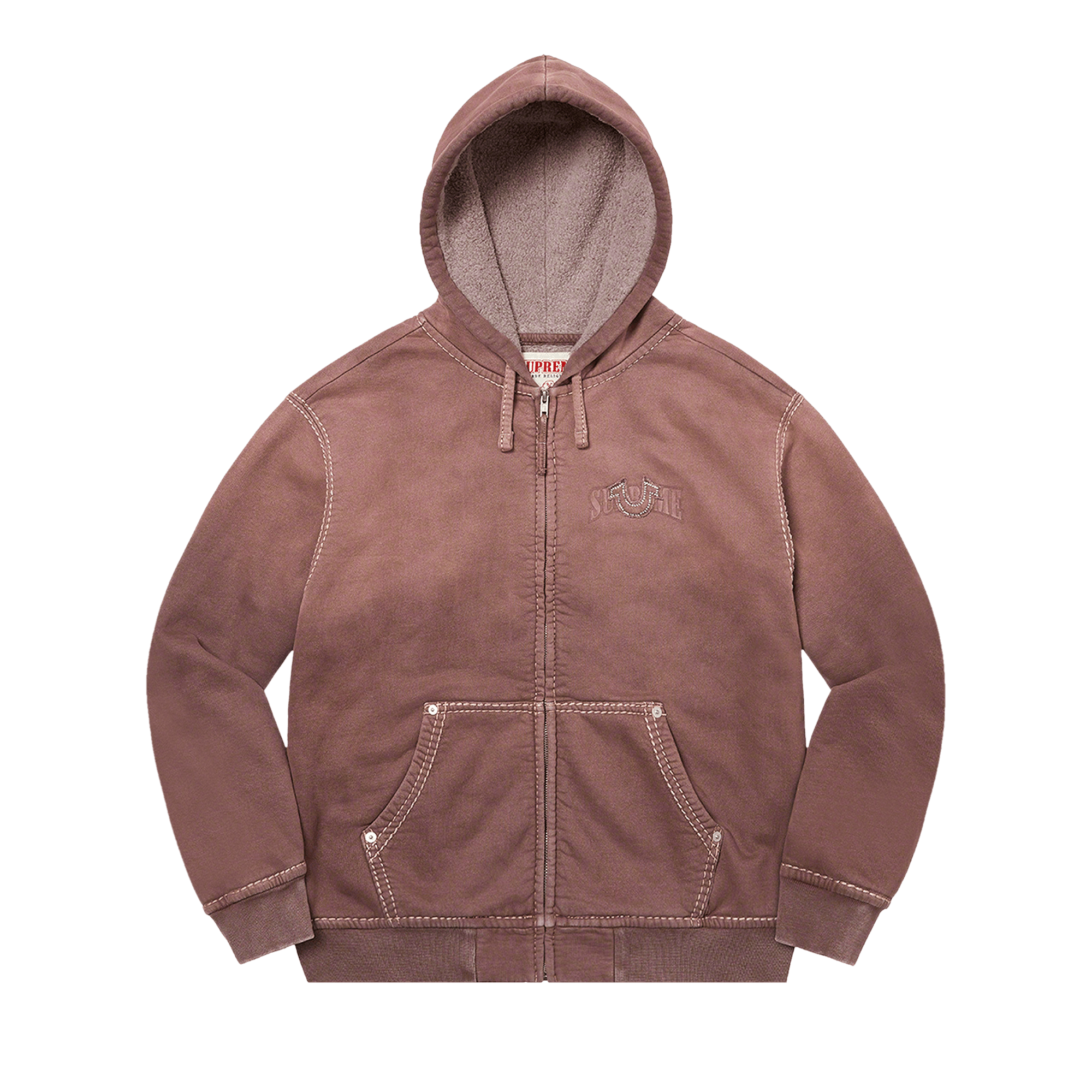 Supreme x True Religion Zip Up Hooded Sweatshirt 'Brown'
