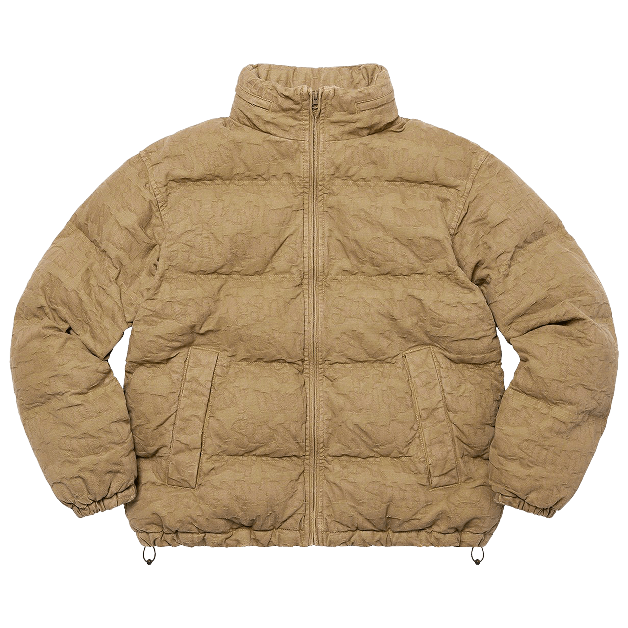 Supreme Fat Tip Jacquard Denim Puffer Jacket 'Olive'