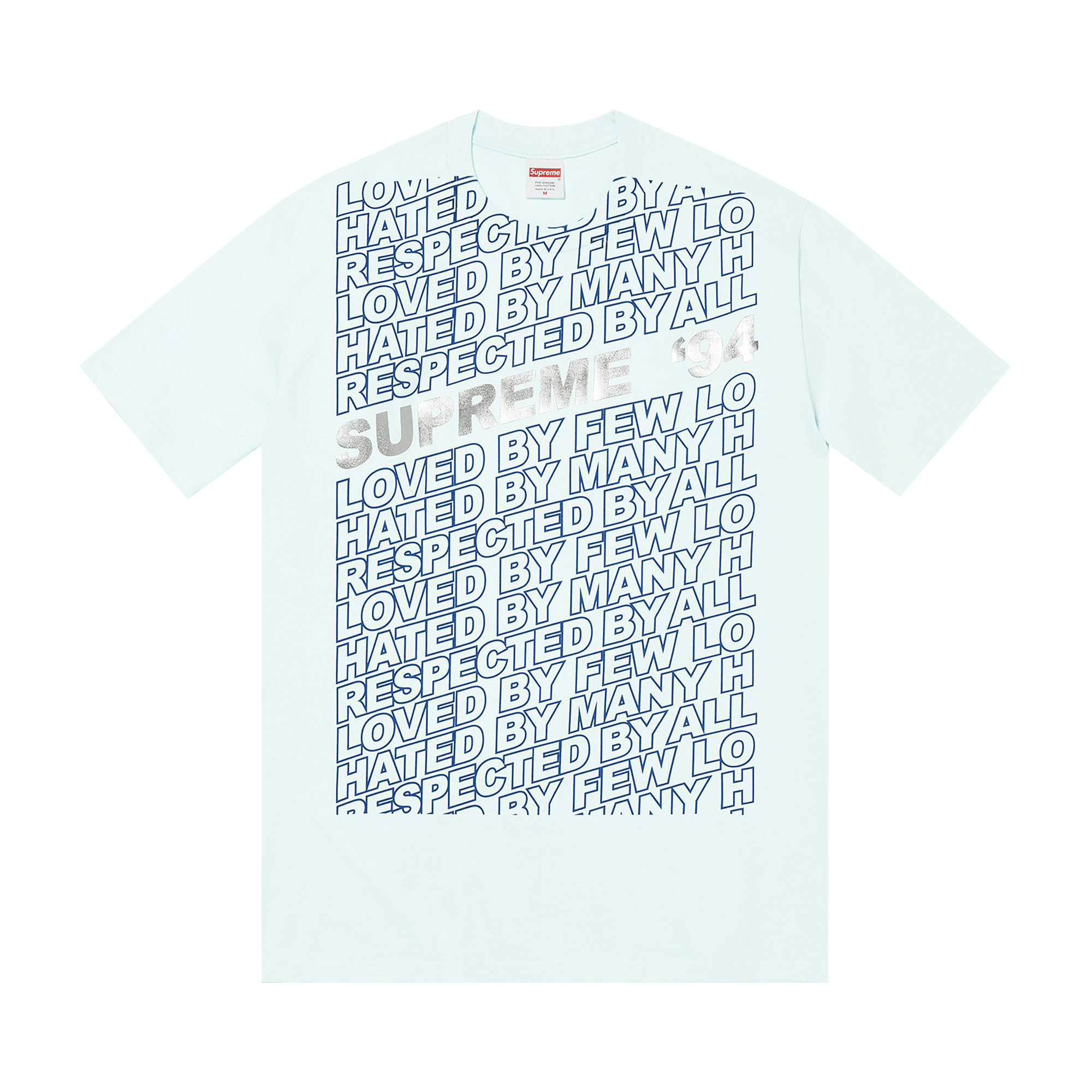 Supreme Respected Tee 'Pale Blue'