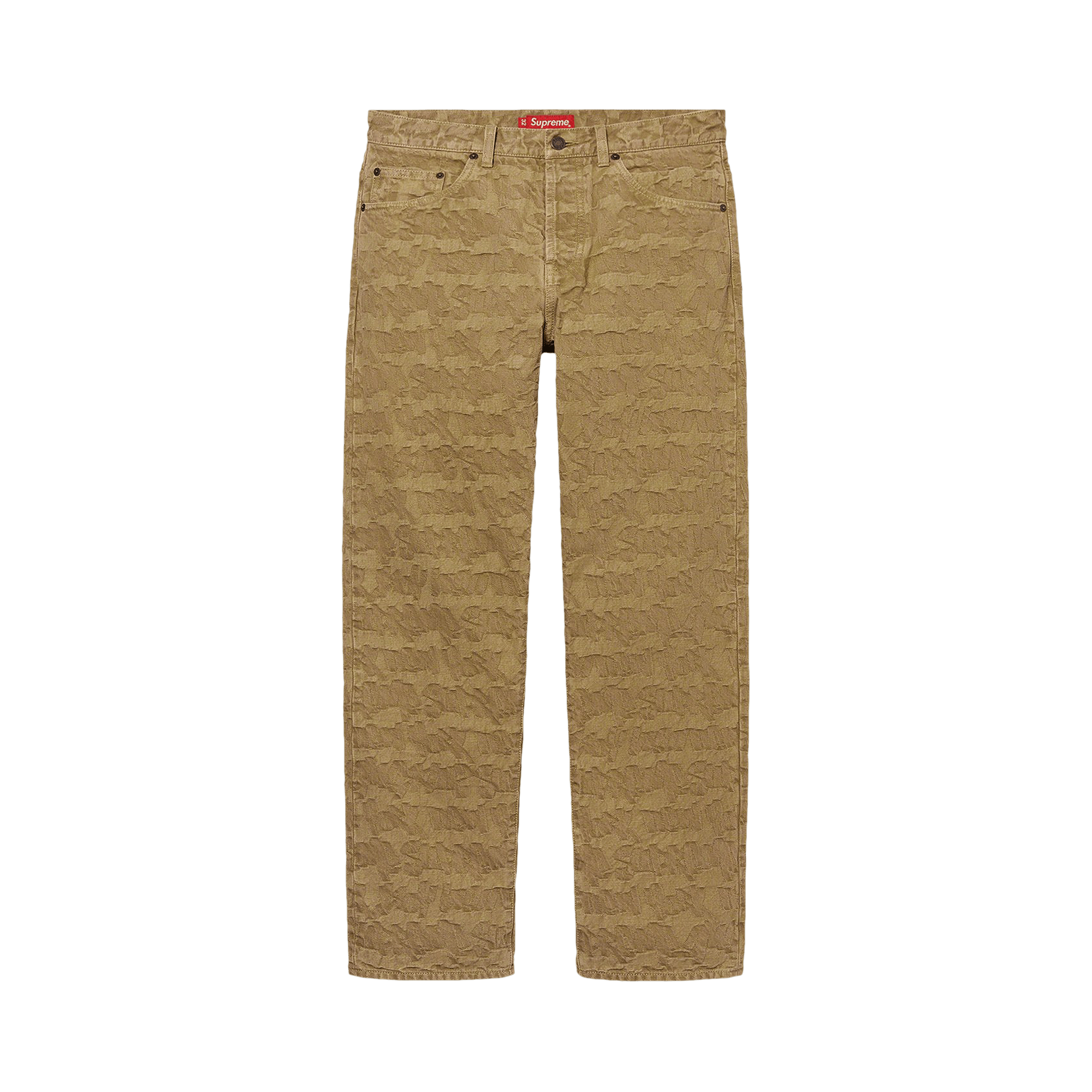 Supreme Fat Tip Jacquard Regular Jean 'Olive'