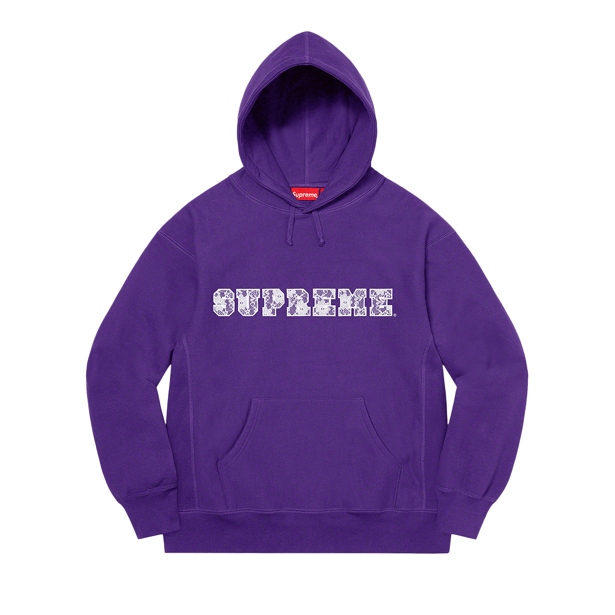 Supreme Lace Hooded Sweatshirt 'Purple'
