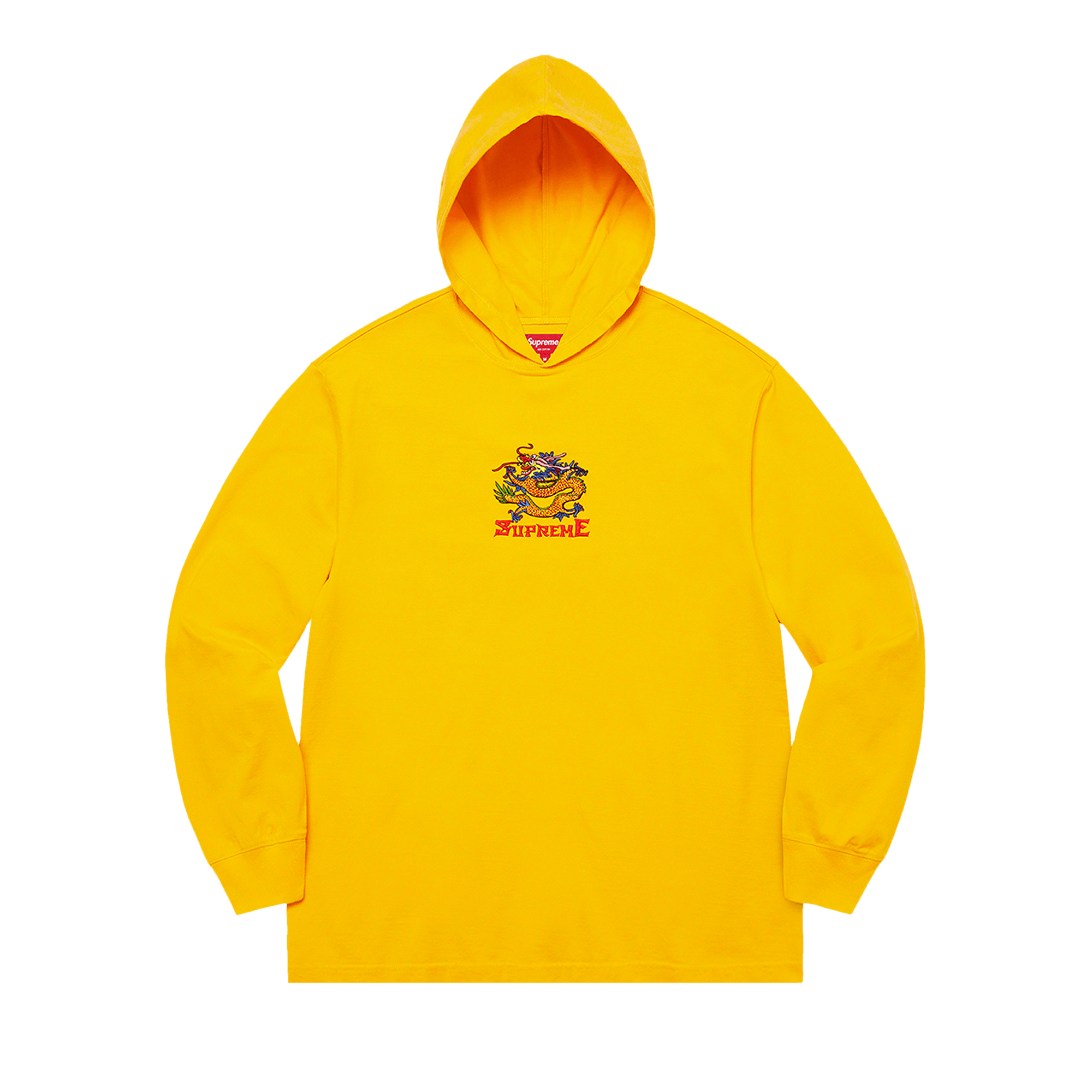 Supreme Dragon Hooded Long-Sleeve Top 'Gold'
