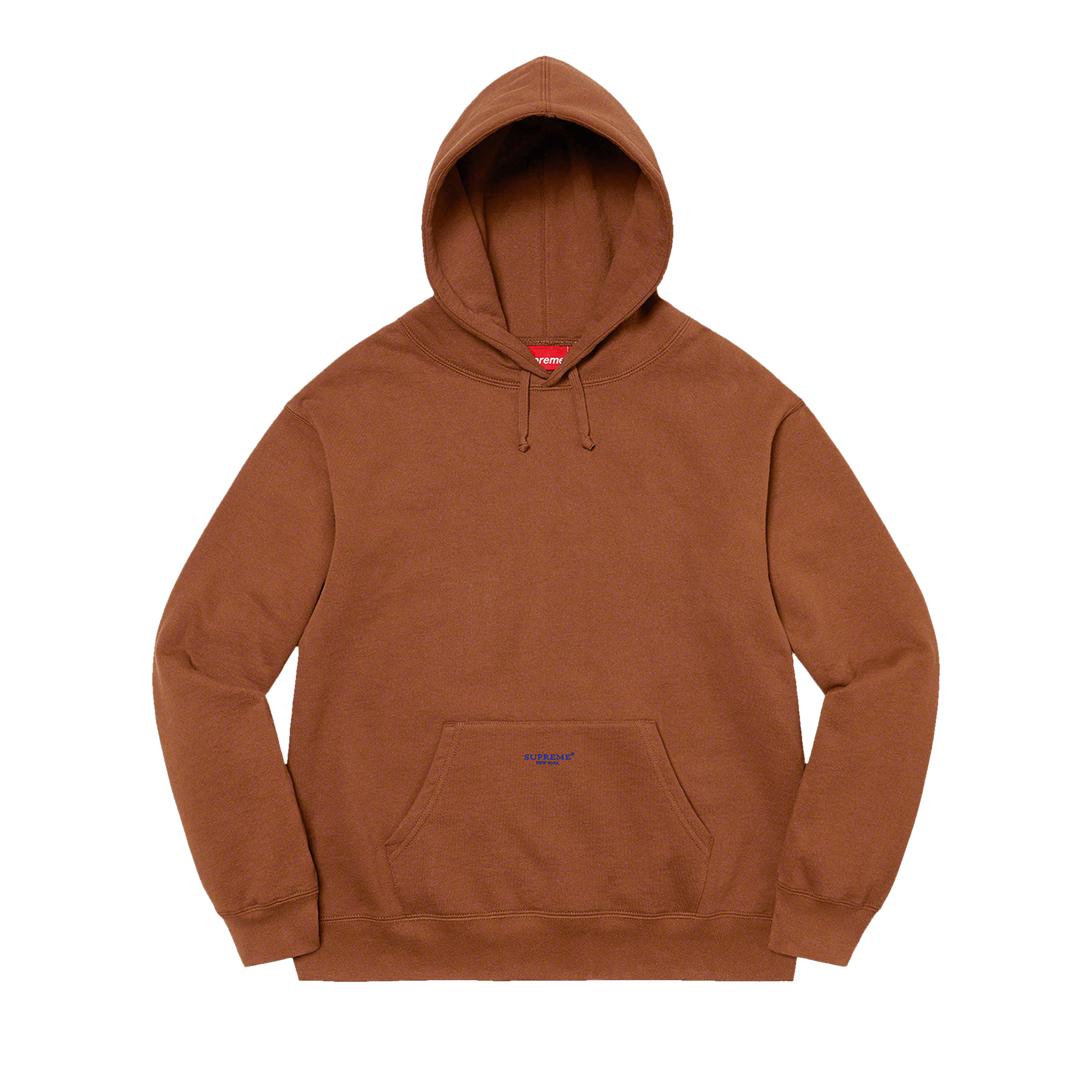 Supreme Micro Logo Hooded Sweatshirt 'Brown'