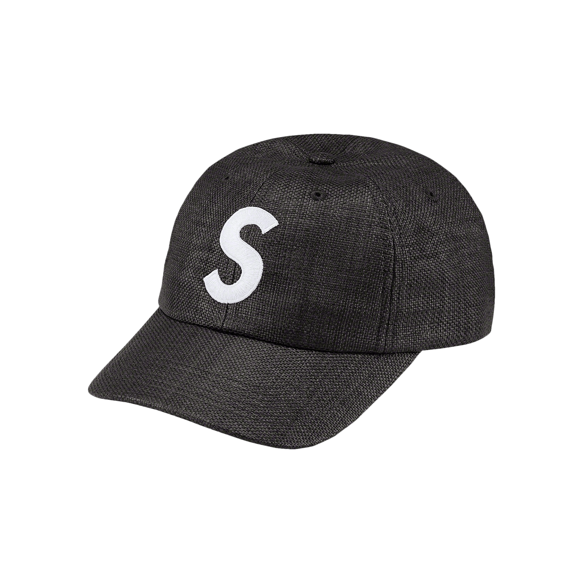 Supreme Raffia S Logo 6-Panel 'Black'