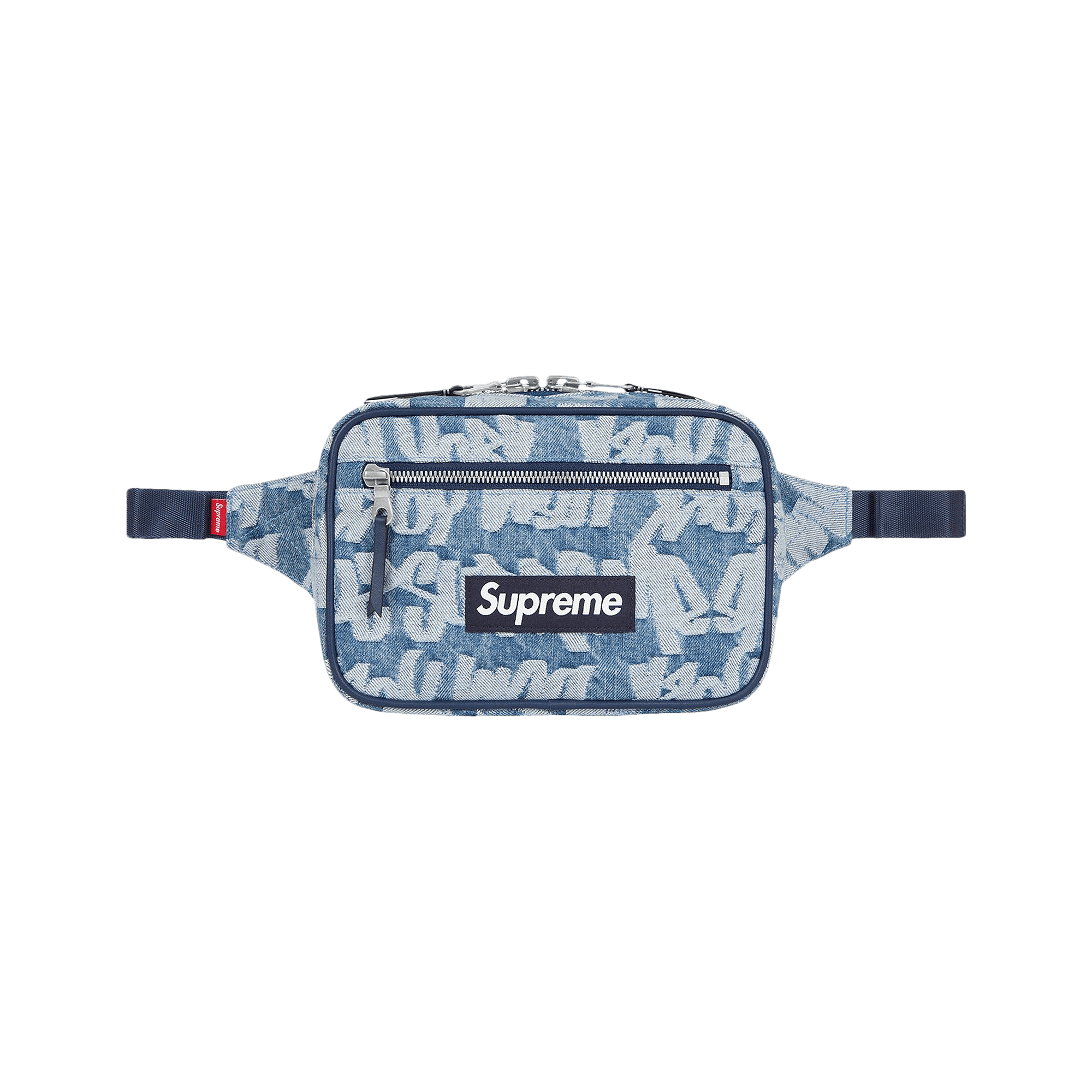 Supreme Fat Tip Jacquard Denim Waist Bag 'Blue'