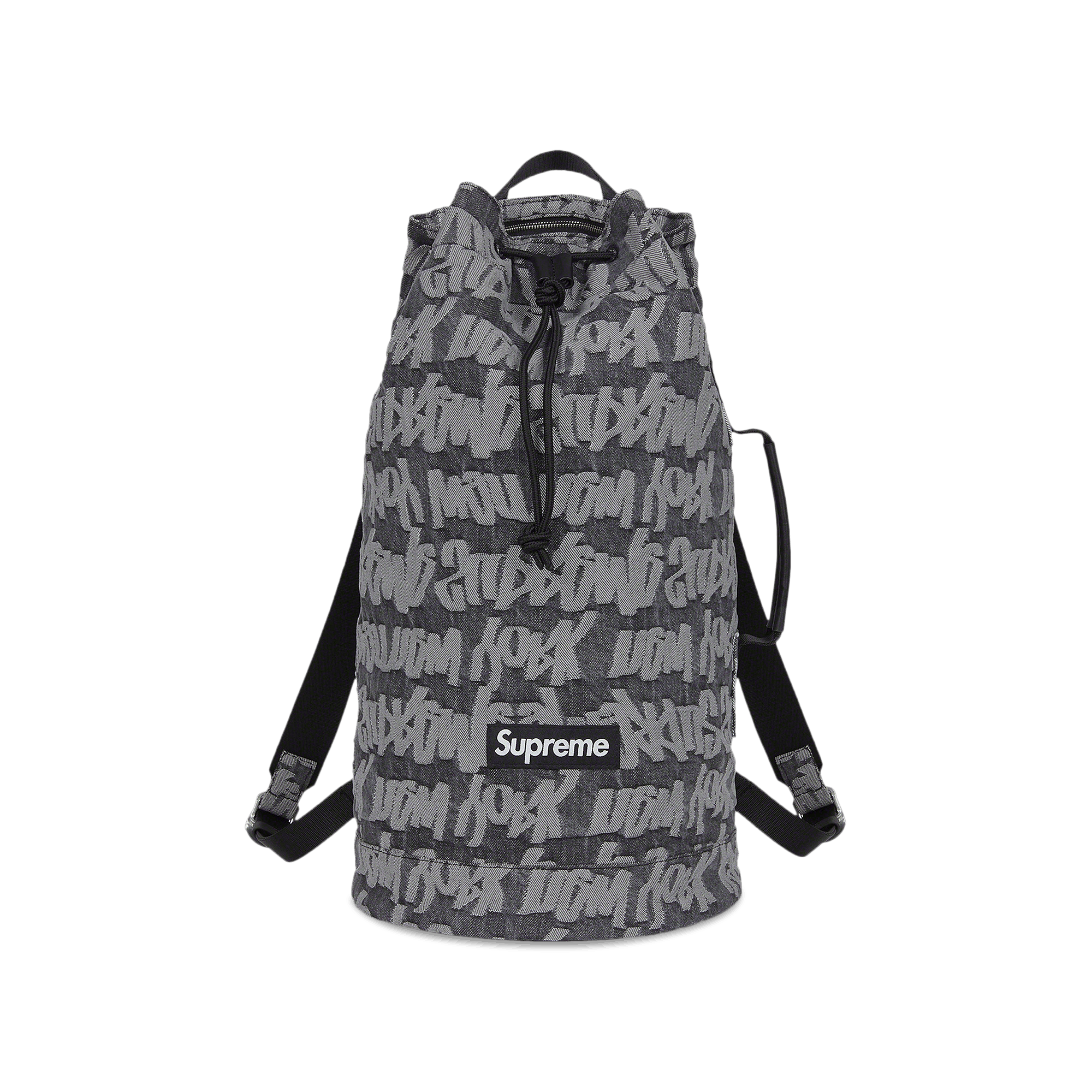 Supreme Fat Tip Jacquard Denim Backpack 'Black'
