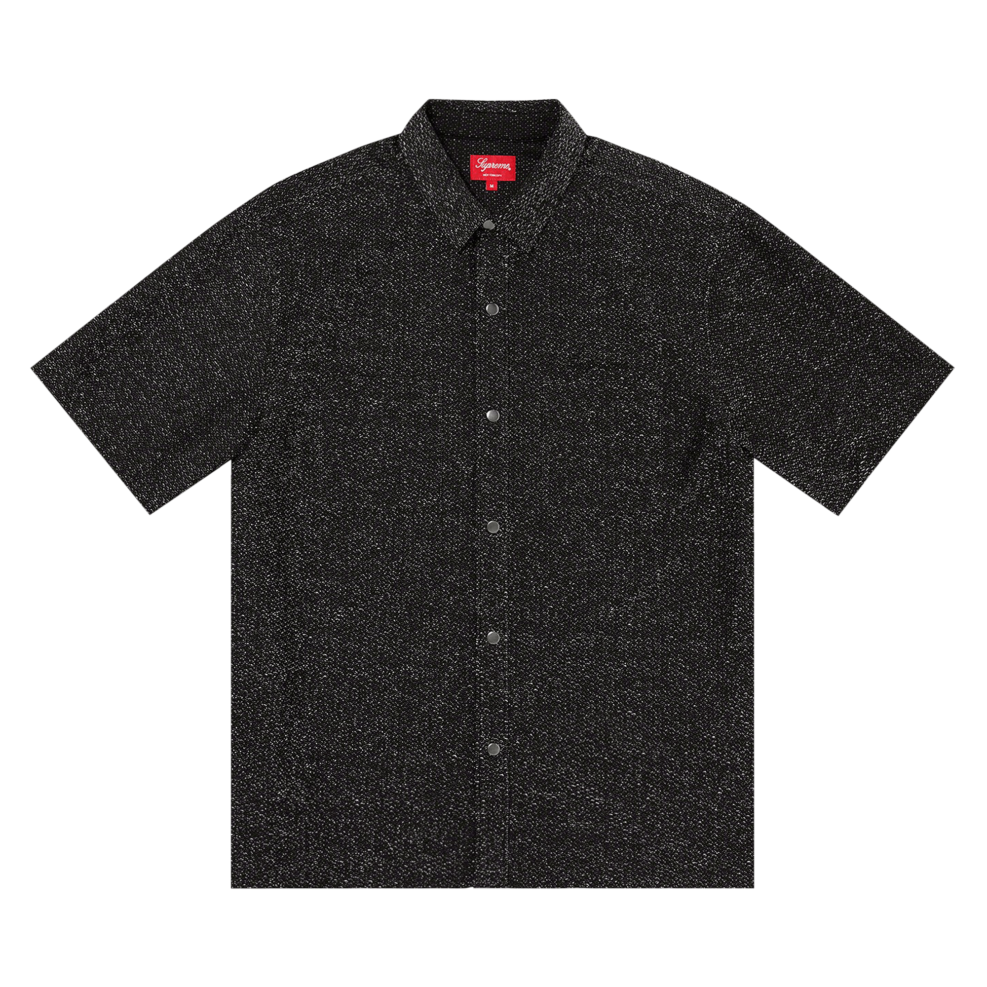 Supreme Lurex Short-Sleeve Shirt 'Black'