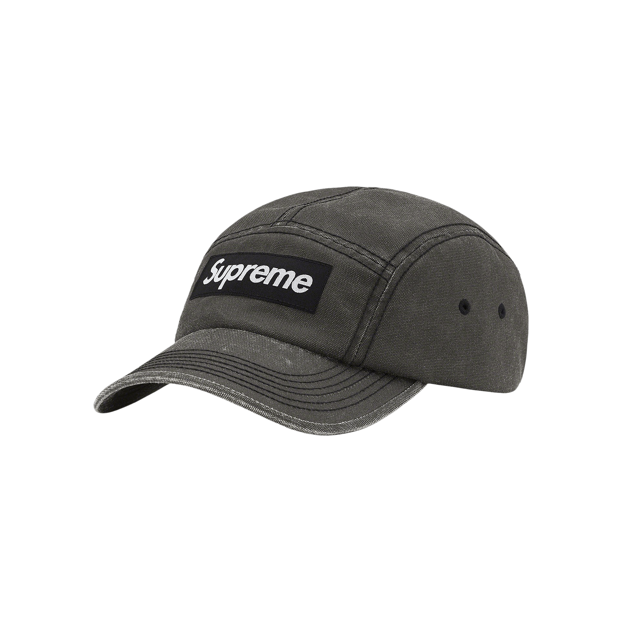 Supreme Washed Cordura Camp Cap 'Black'