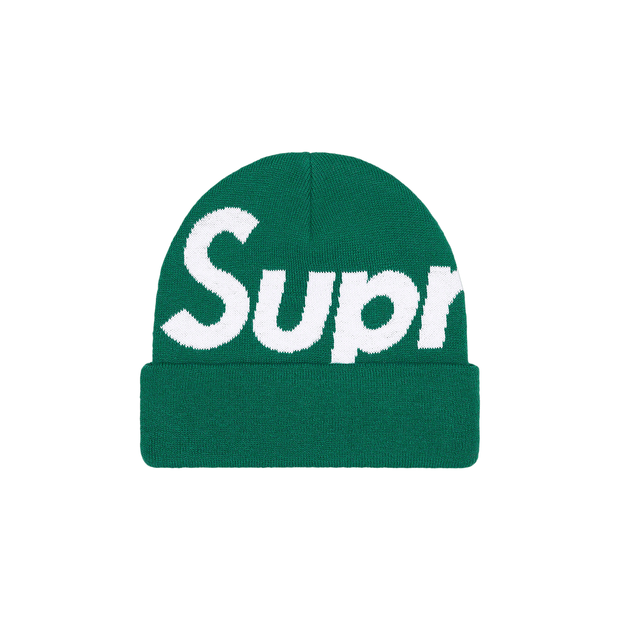 Supreme Big Logo Beanie 'Dark Green'