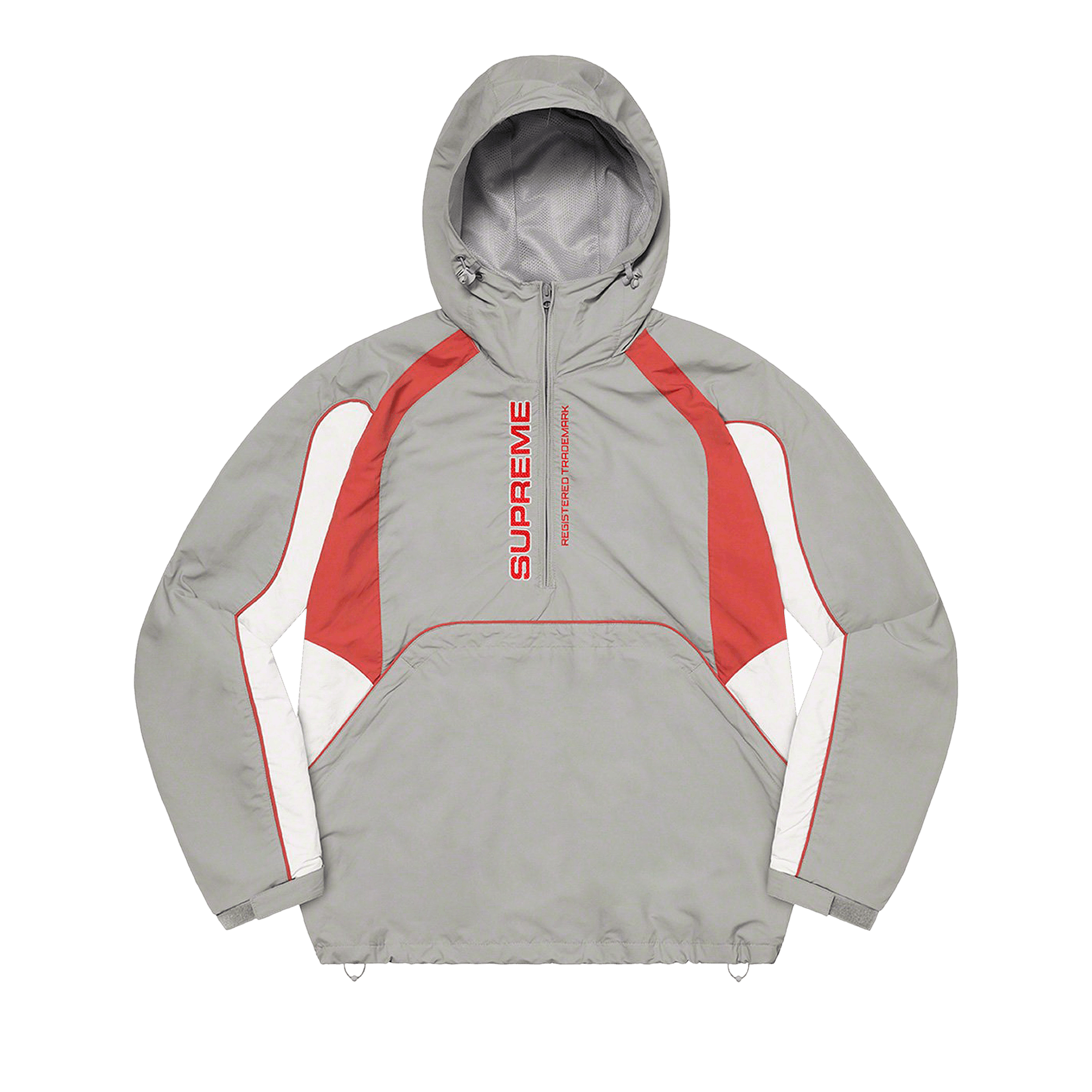 Supreme Paneled Half Zip Pullover 'Grey'
