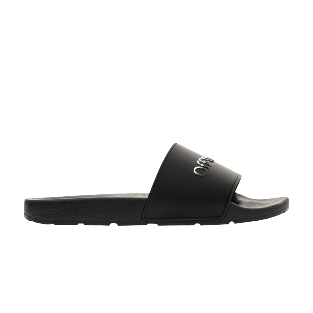Off-White Bookish Slider 'Black Silver Gradient Logo'