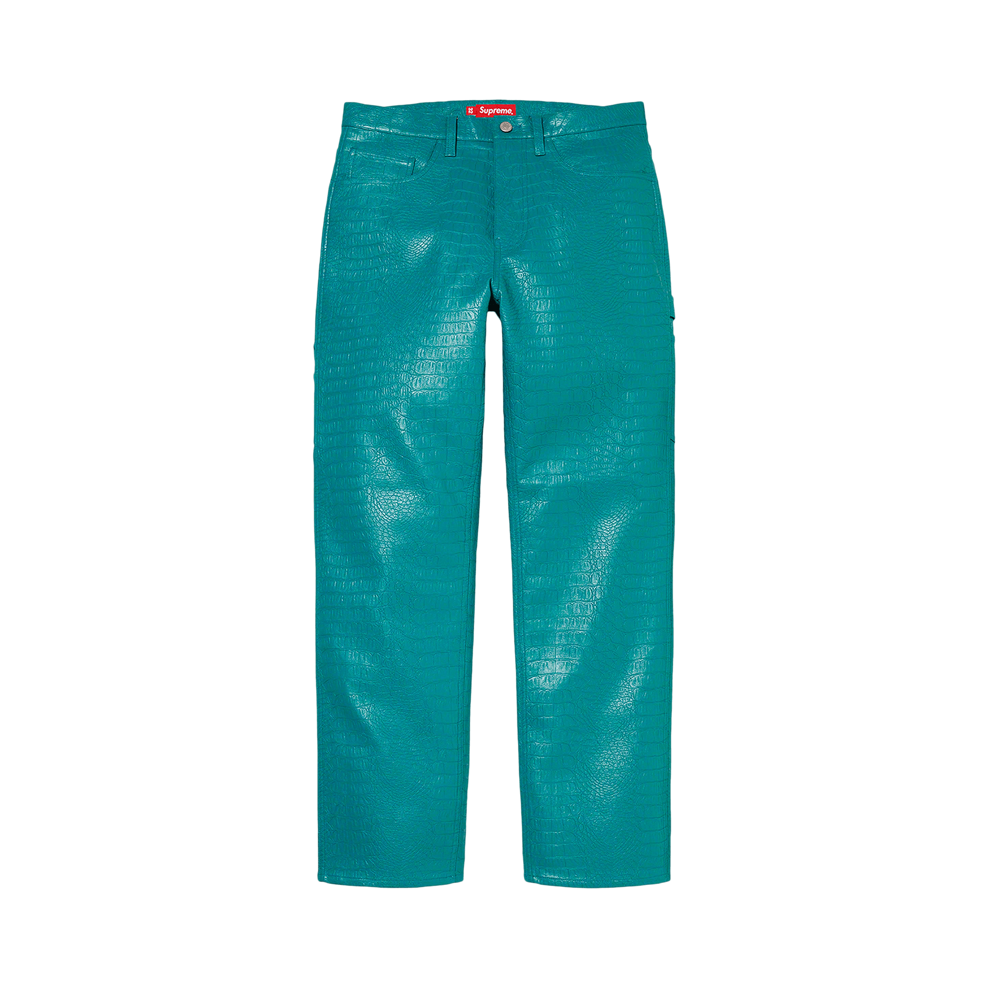 Supreme Faux Croc Painter Pant 'Teal'
