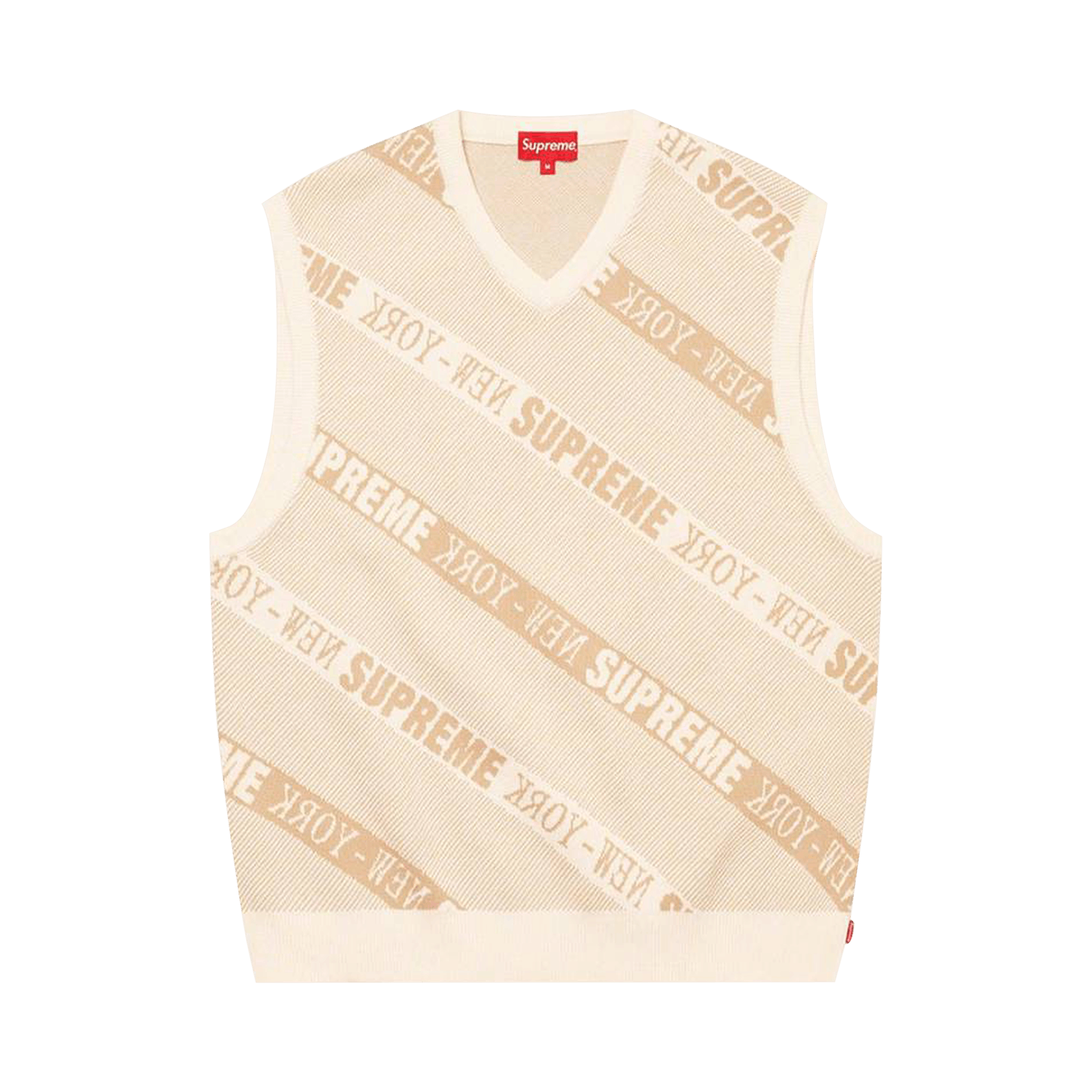 Supreme Stripe Sweater Vest 'White'