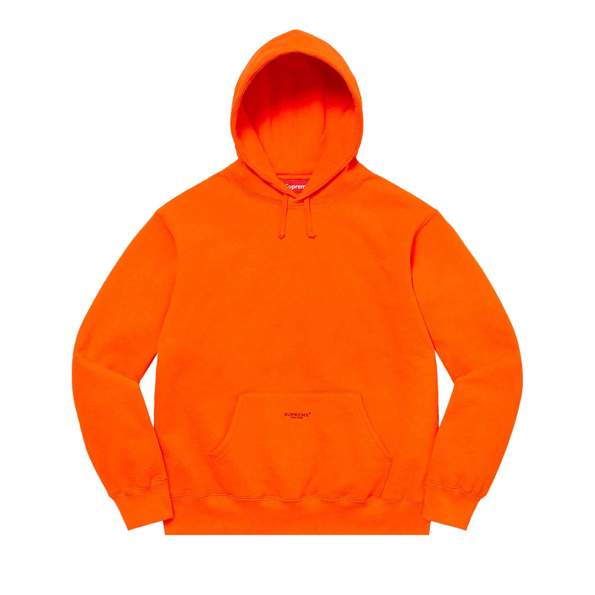 Supreme Micro Logo Hooded Sweatshirt 'Dark Orange'