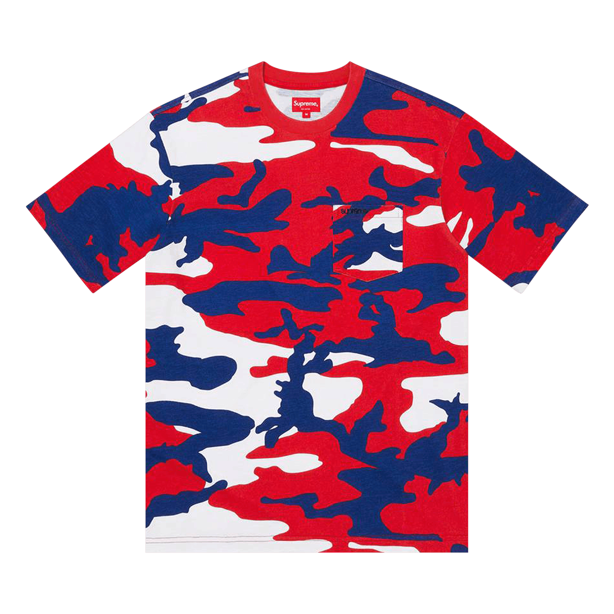 Supreme Short-Sleeve Pocket Tee 'Red Camo'