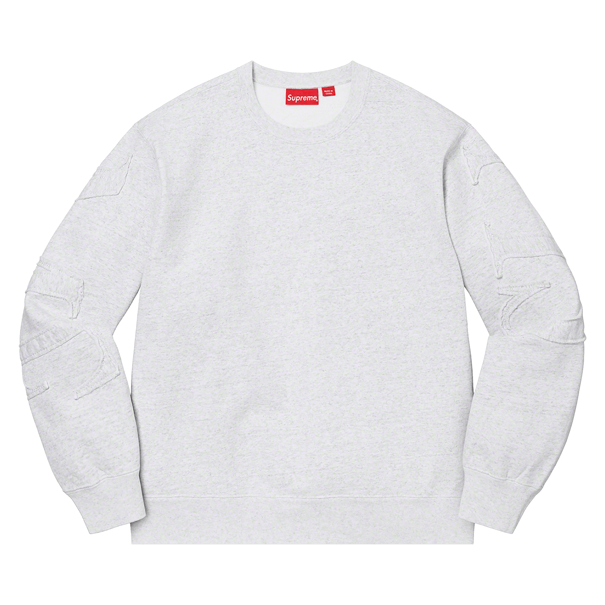 Supreme Tonal Appliqué Crewneck 'Ash Grey'