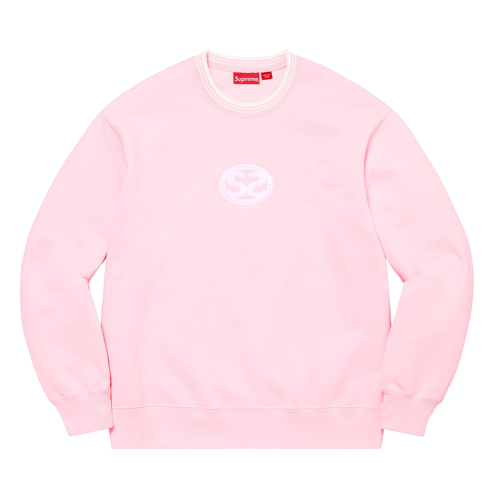 Supreme Double S Crewneck 'Light Pink'